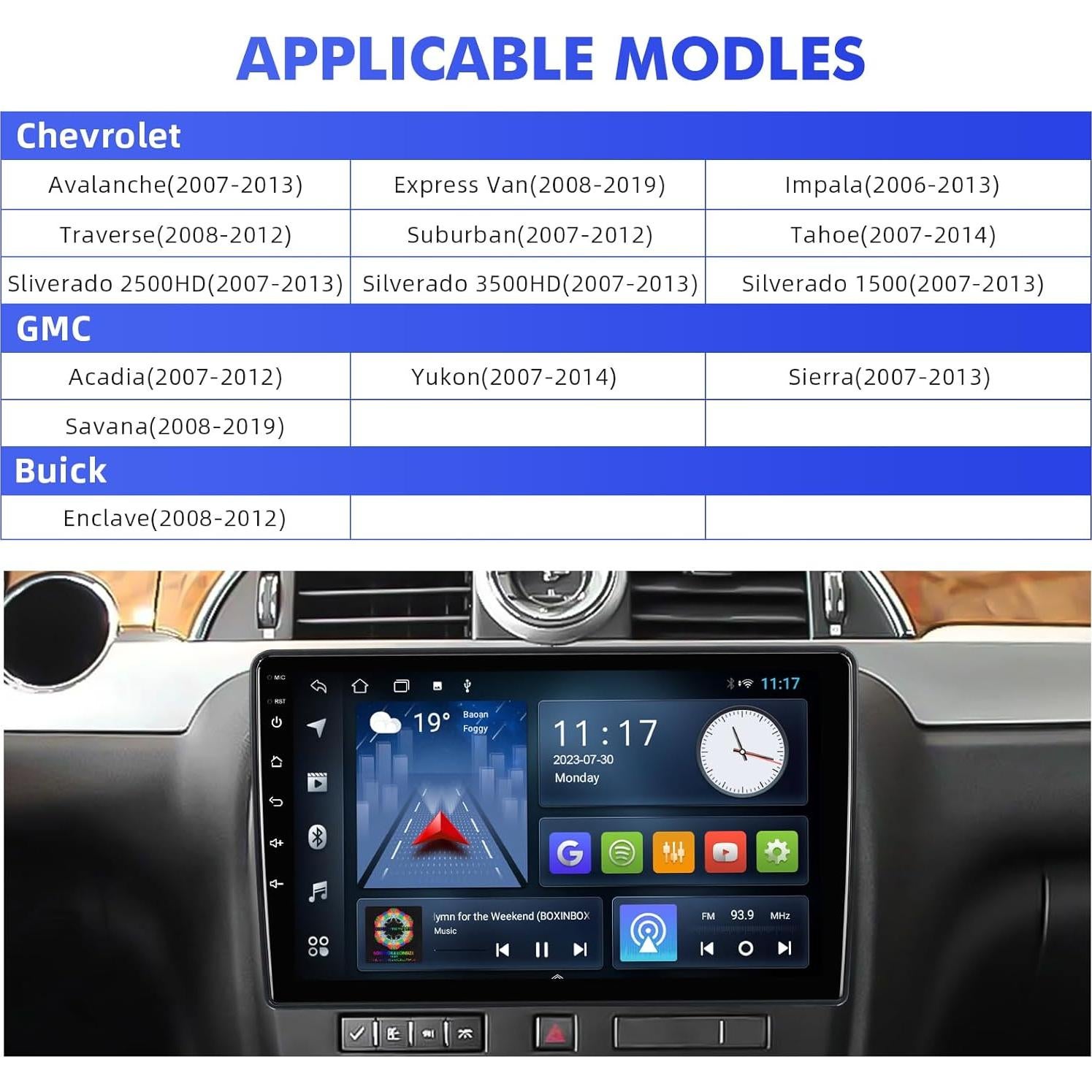 Estéreo de Coche AUMUME 10.1" Android 10 2+32GB Bluetooth