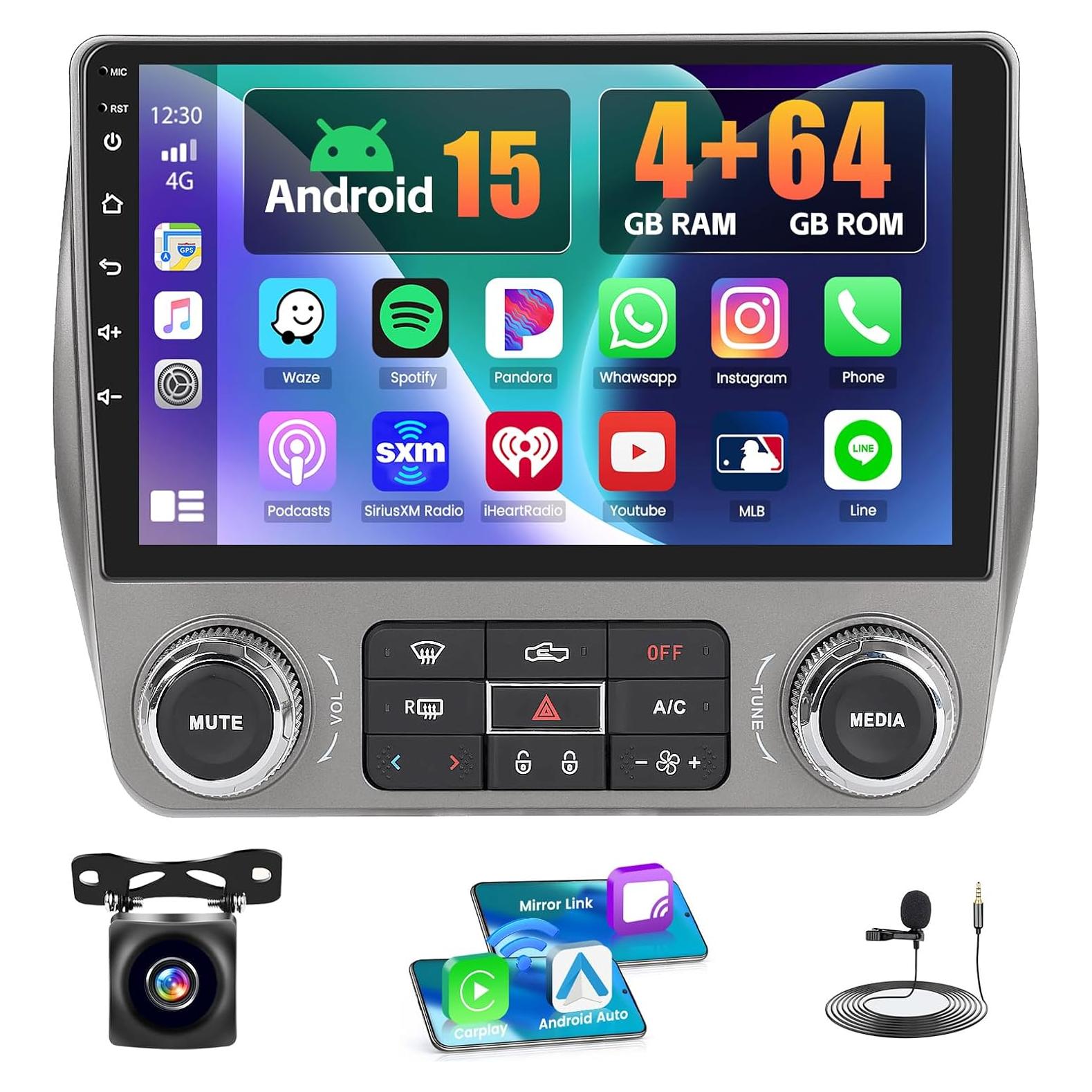 Radio Android 9" Realdio para Chevrolet Camaro 2010-2015