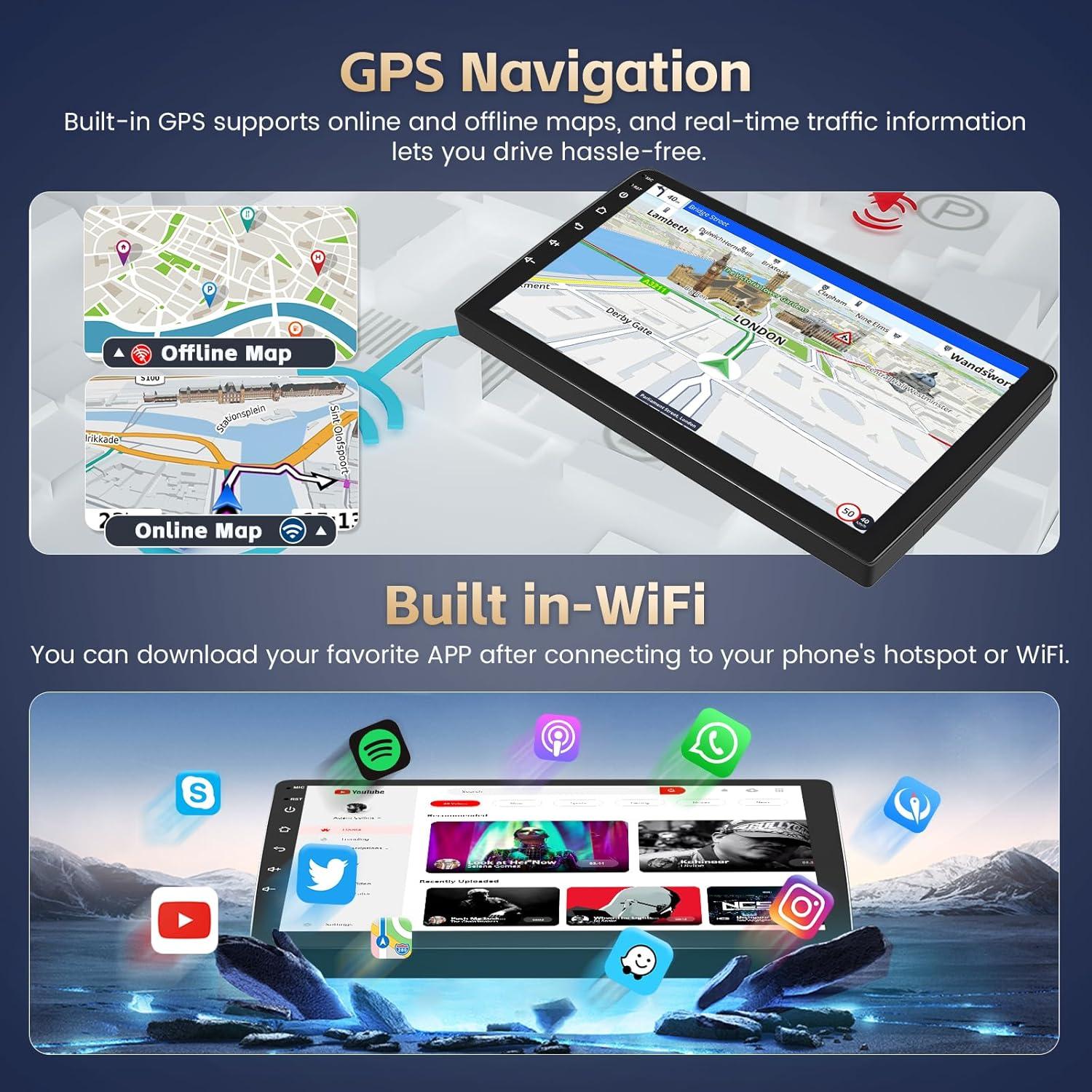 Radio Android 9" Realdio para Chevrolet Camaro 2010-2015