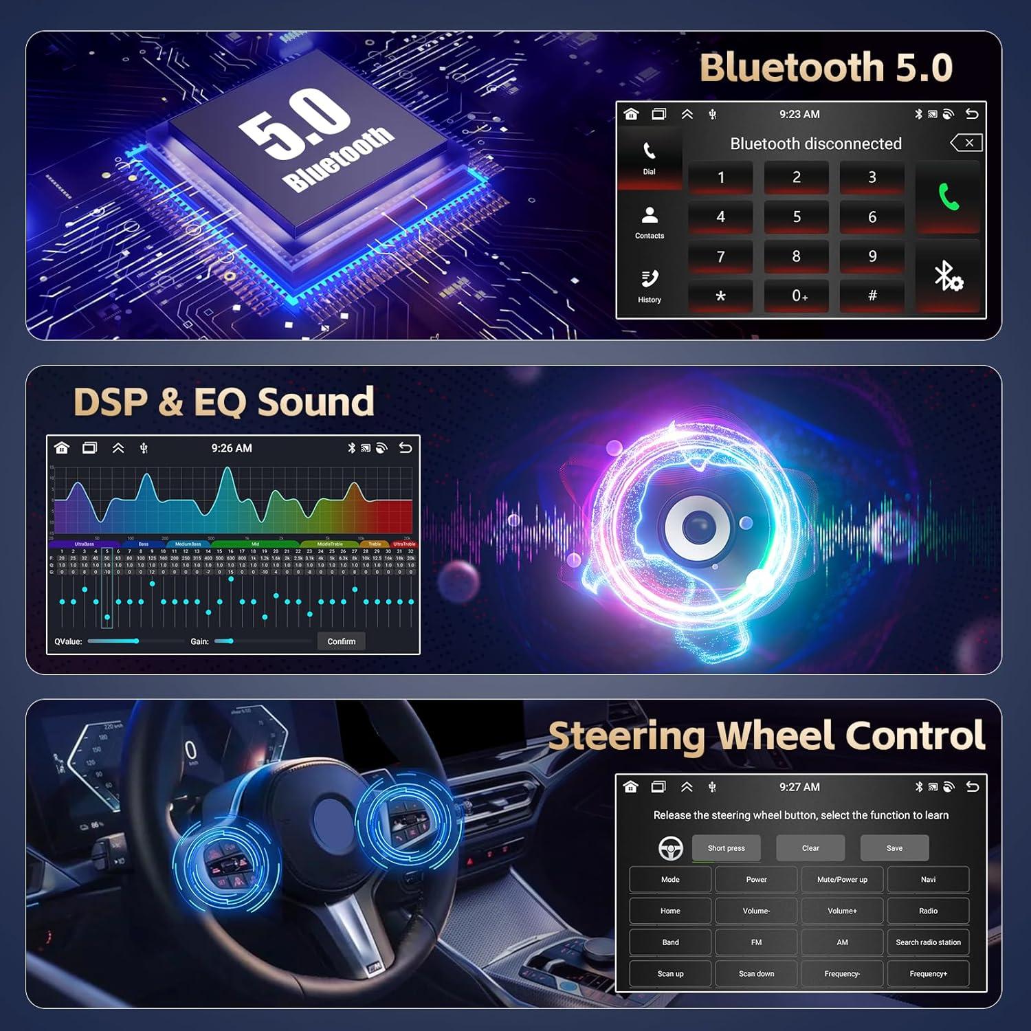 Radio Android 9" Realdio para Chevrolet Camaro 2010-2015