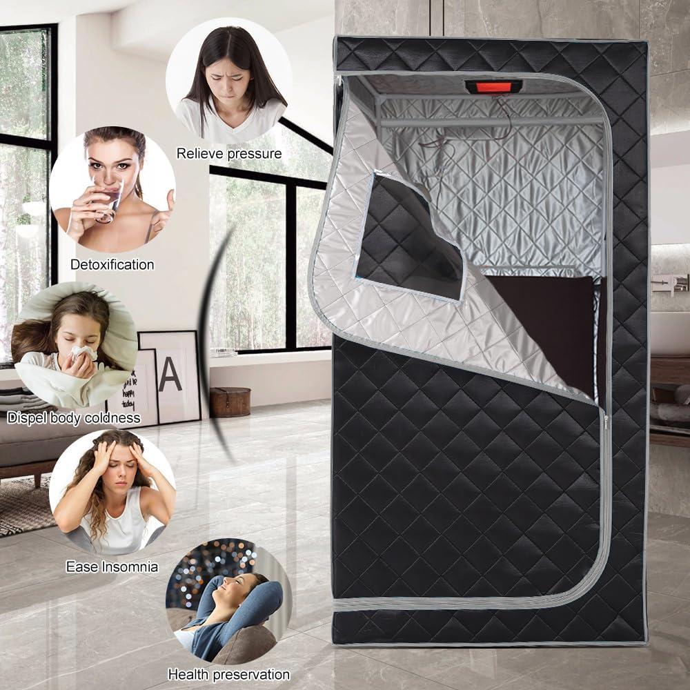 Sauna Infrarroja Portátil Hoolife para 1 Persona 86x169cm