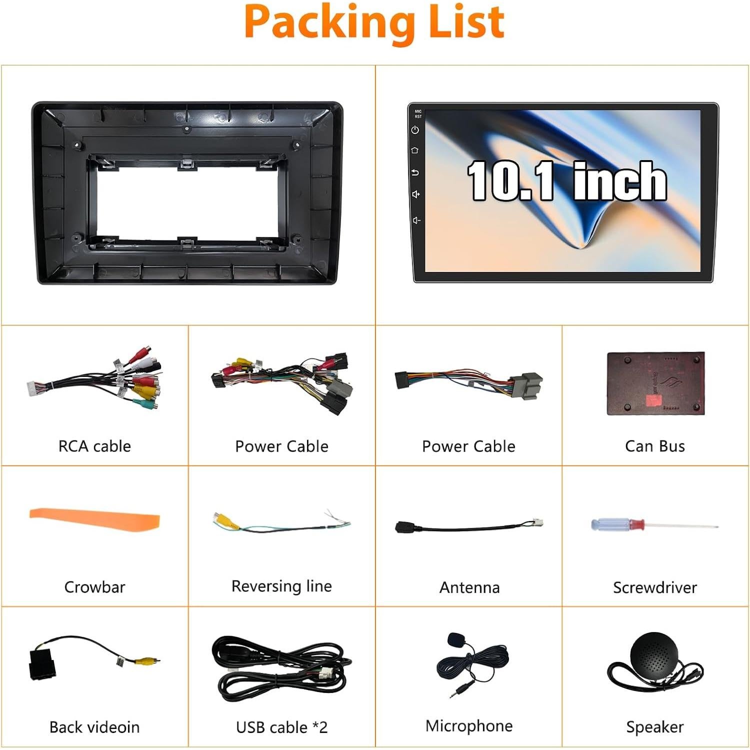 Radio Estéreo de Coche AWESAFE 10" con CarPlay y Android Auto