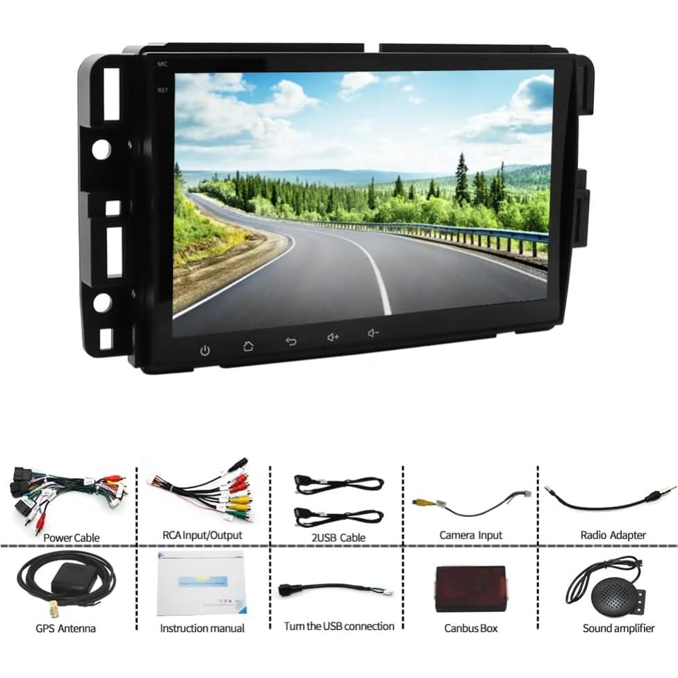 Estéreo Doble Din 8" Ikasus Android 13 con CarPlay y GPS