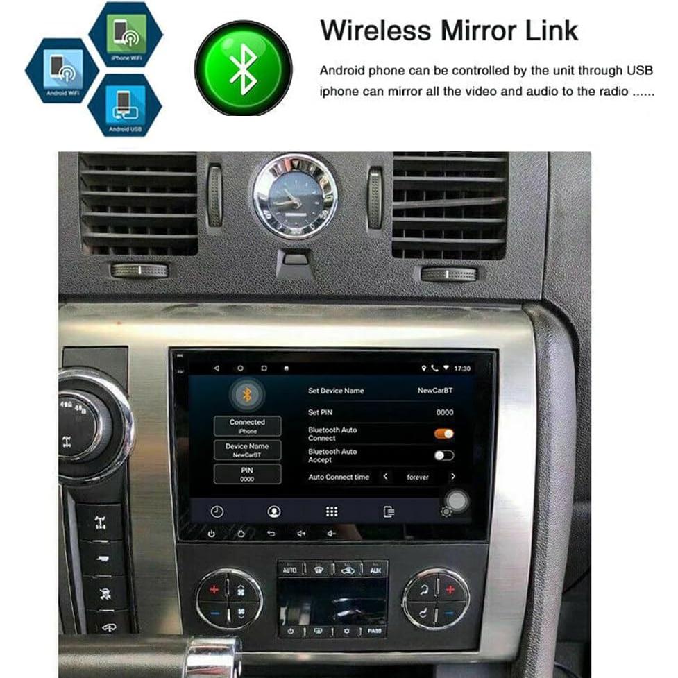 Estéreo Doble Din 8" Ikasus Android 13 con CarPlay y GPS