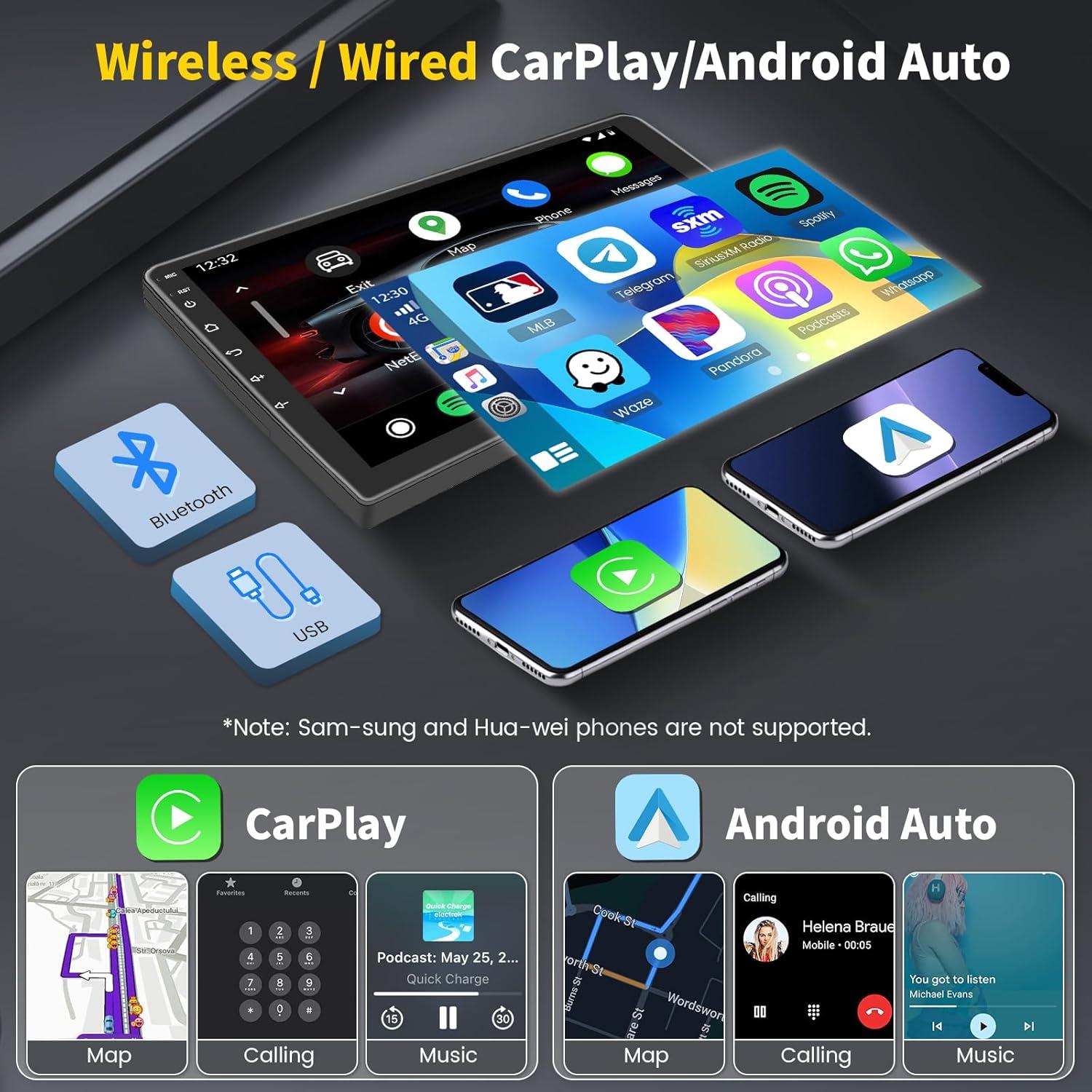 Estéreo de Coche Hikity 10.1" Android 15 para Mitsubishi Lancer 2008-2017