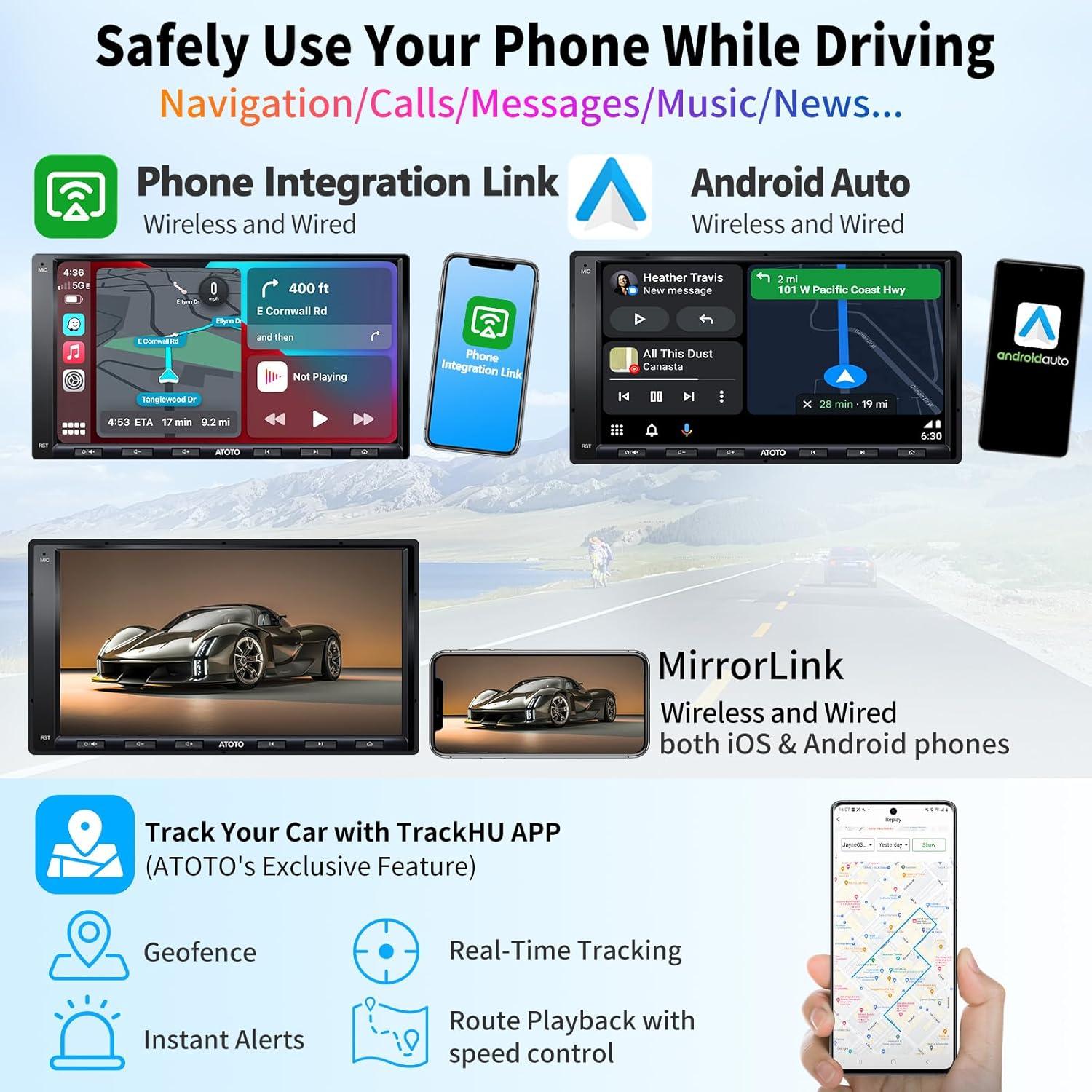 Estéreo de Coche ATOTO A6PF Android 10, Pantalla 7"