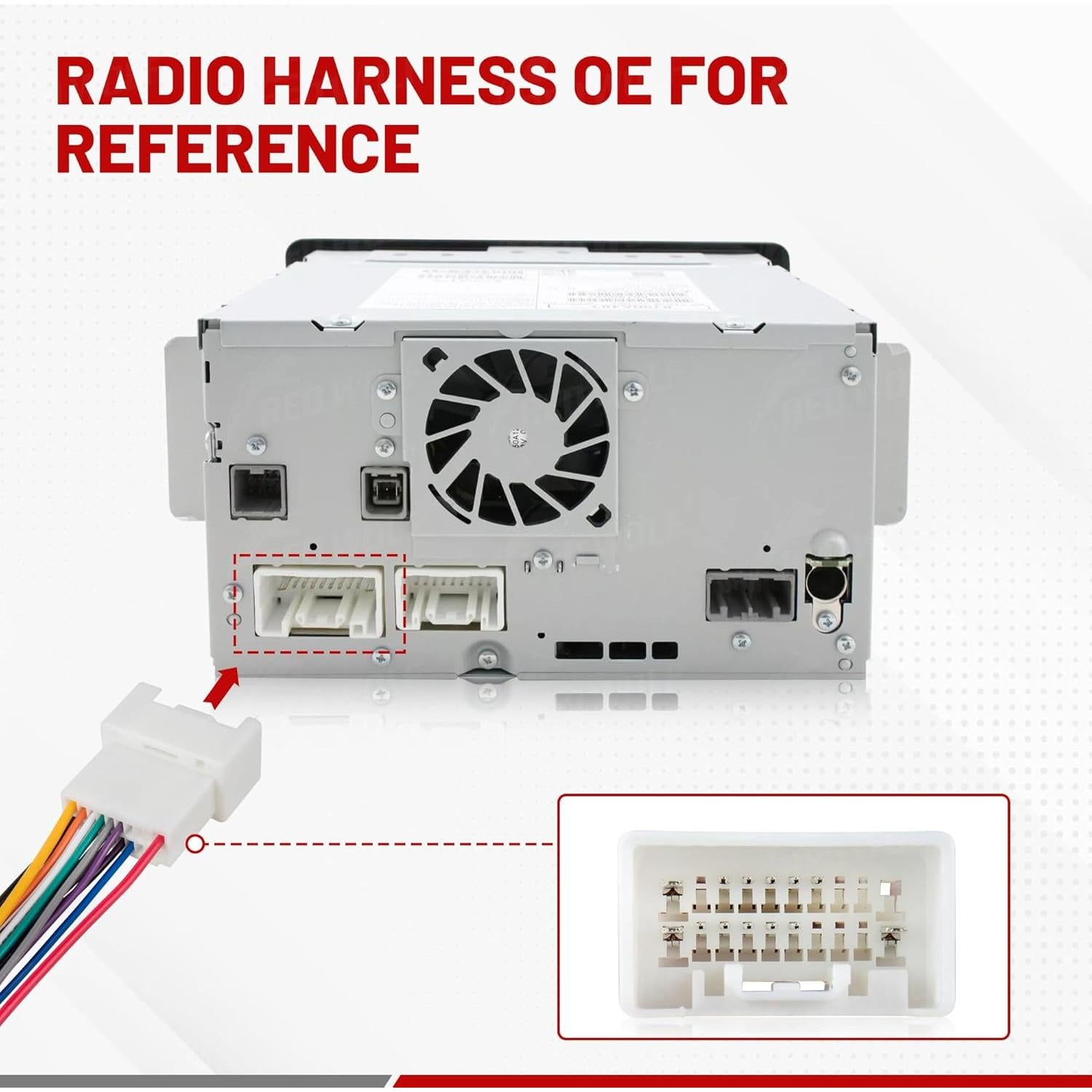 Arnés de Cableado de Radio Red Wolf para Mitsubishi 2009-2019