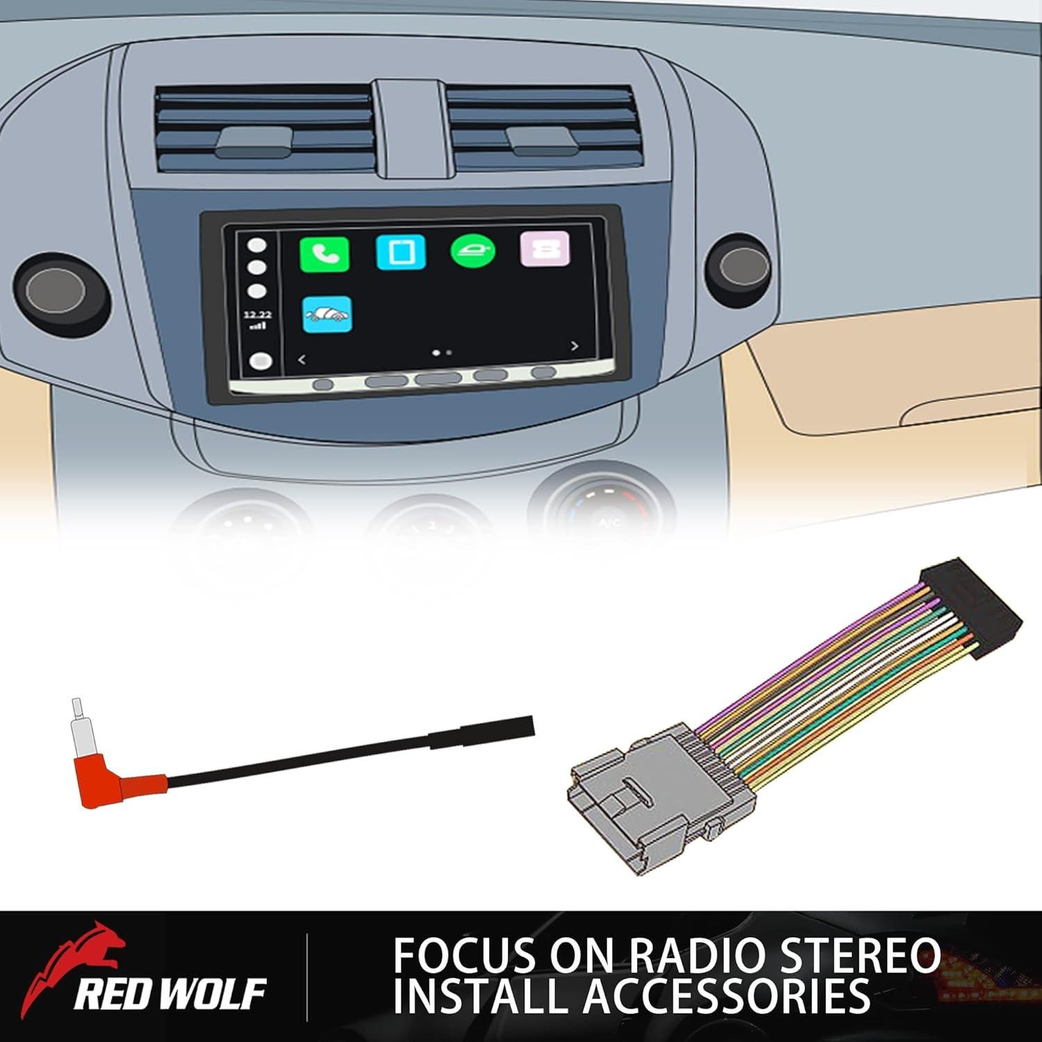 Arnés de Cableado de Radio Red Wolf para Mitsubishi 2009-2019