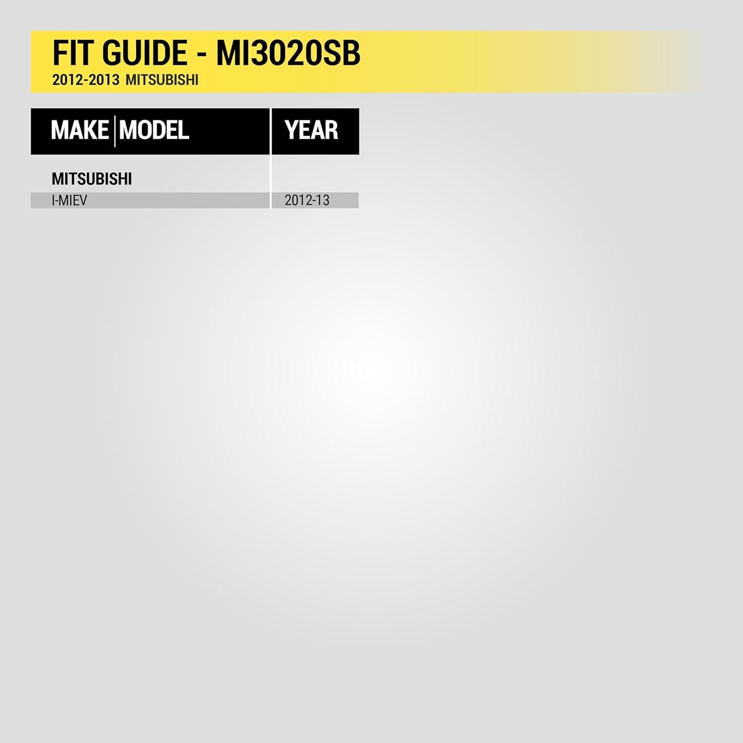 Kit de Instalación de Radio Doble DIN Scosche MI3020SB para Mitsubishi I-MiEV 2012-2013