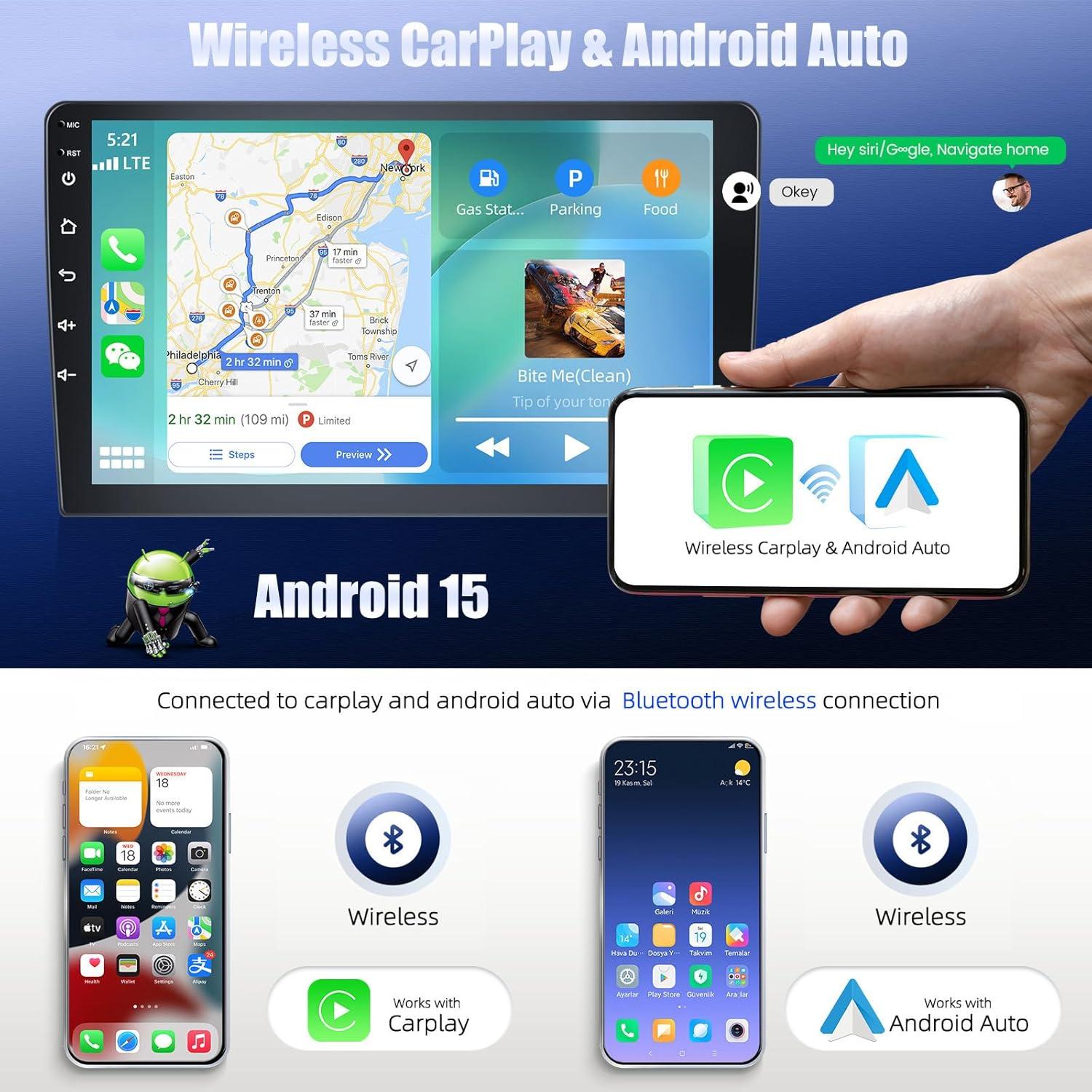 Radio Estéreo de Coche GOHHDL 10.1" Android 15 para Honda Civic 2006-2011