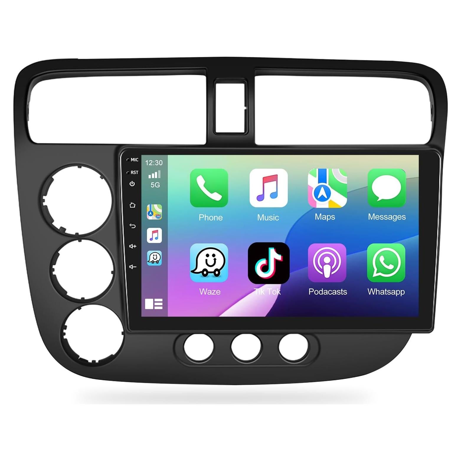 Estéreo de Coche Motorsi 2+64GB para Honda Civic 2001-2005