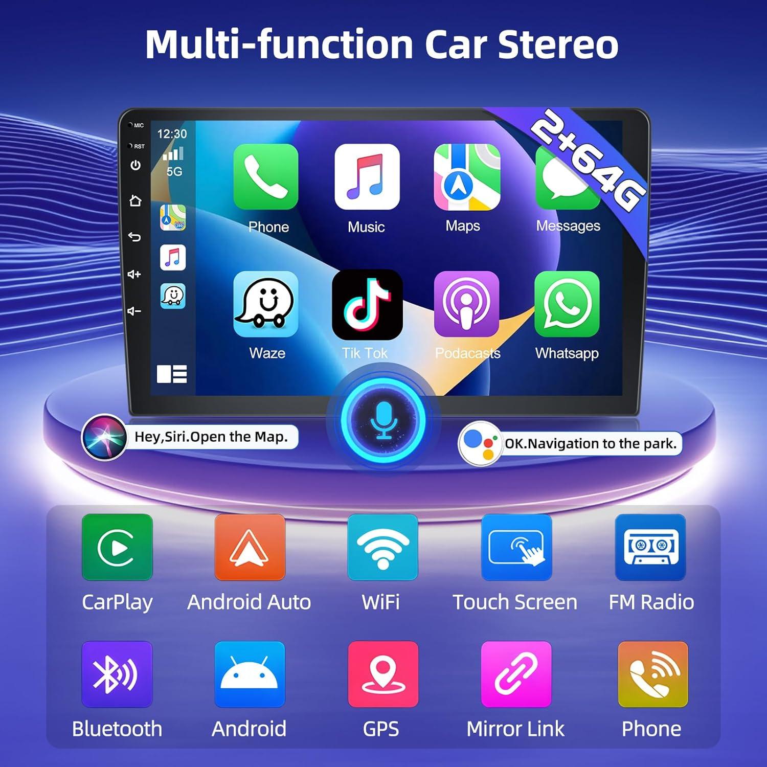 Estéreo de Coche Motorsi 2+64GB para Honda Civic 2001-2005