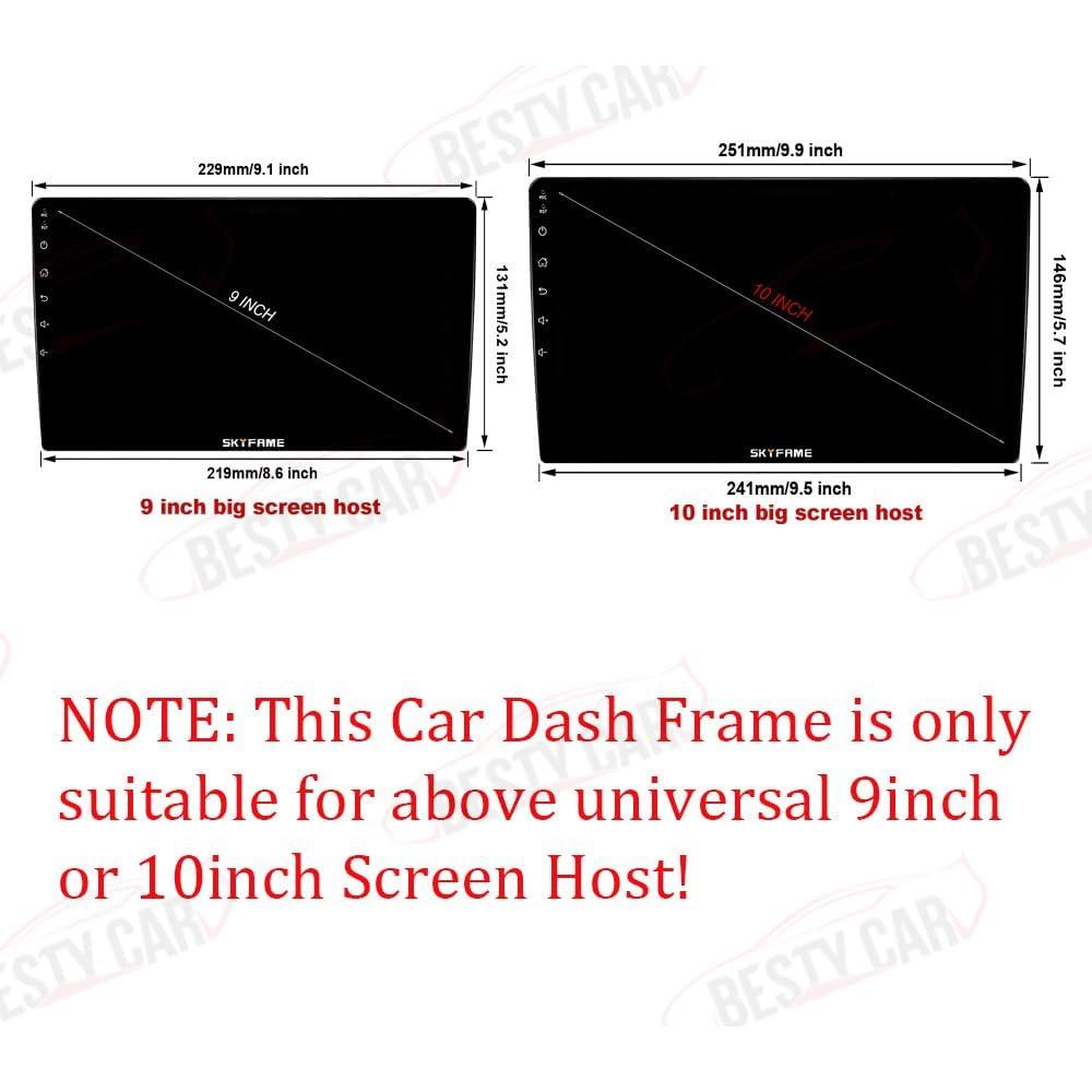 Marco de Fascia Doble DIN 9" Honda Civic 2001-2006 Bestycar