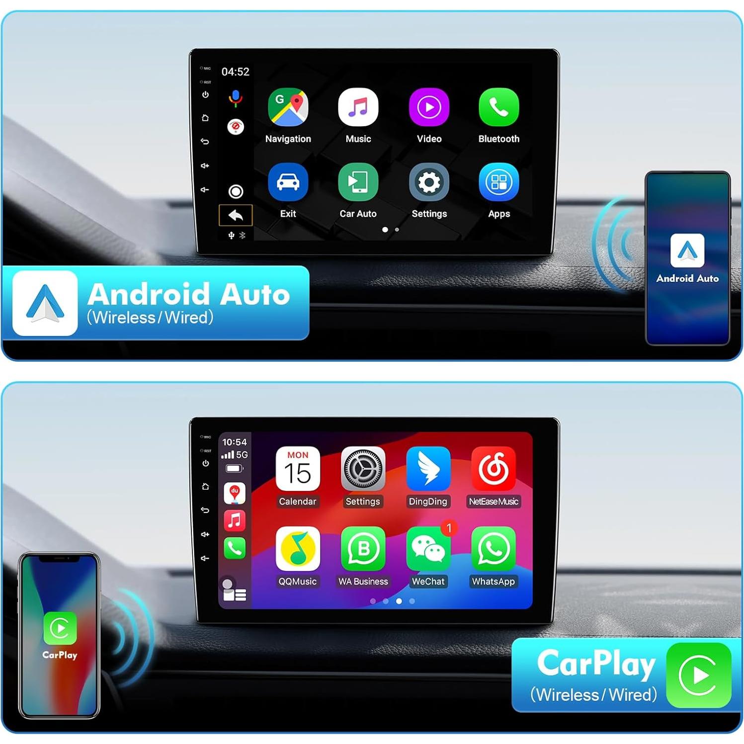 Estéreo de Coche Android 13 FeirTon 4+64GB 9" WiFi 6 Honda Civic