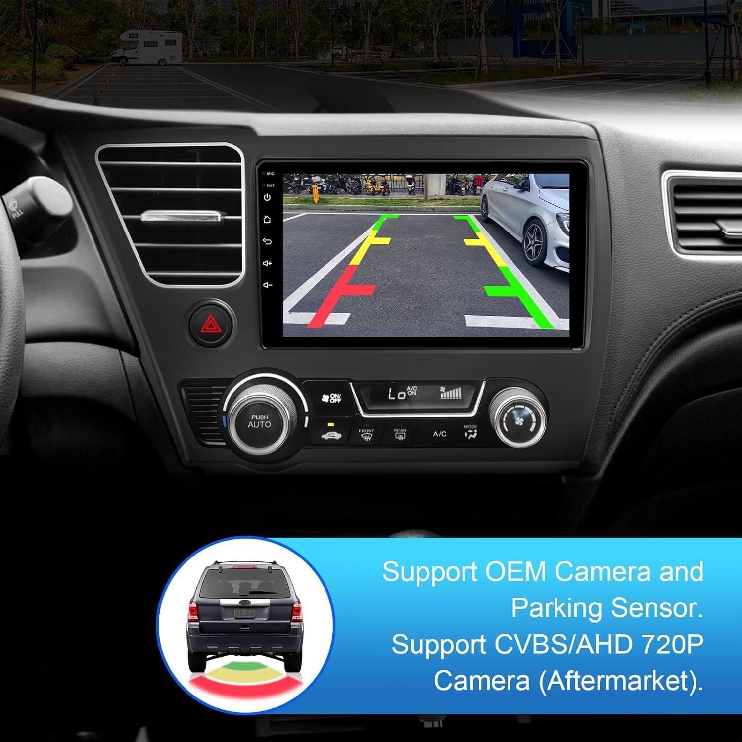 Estéreo de Coche Android 13 FeirTon 4+64GB 9" WiFi 6 Honda Civic