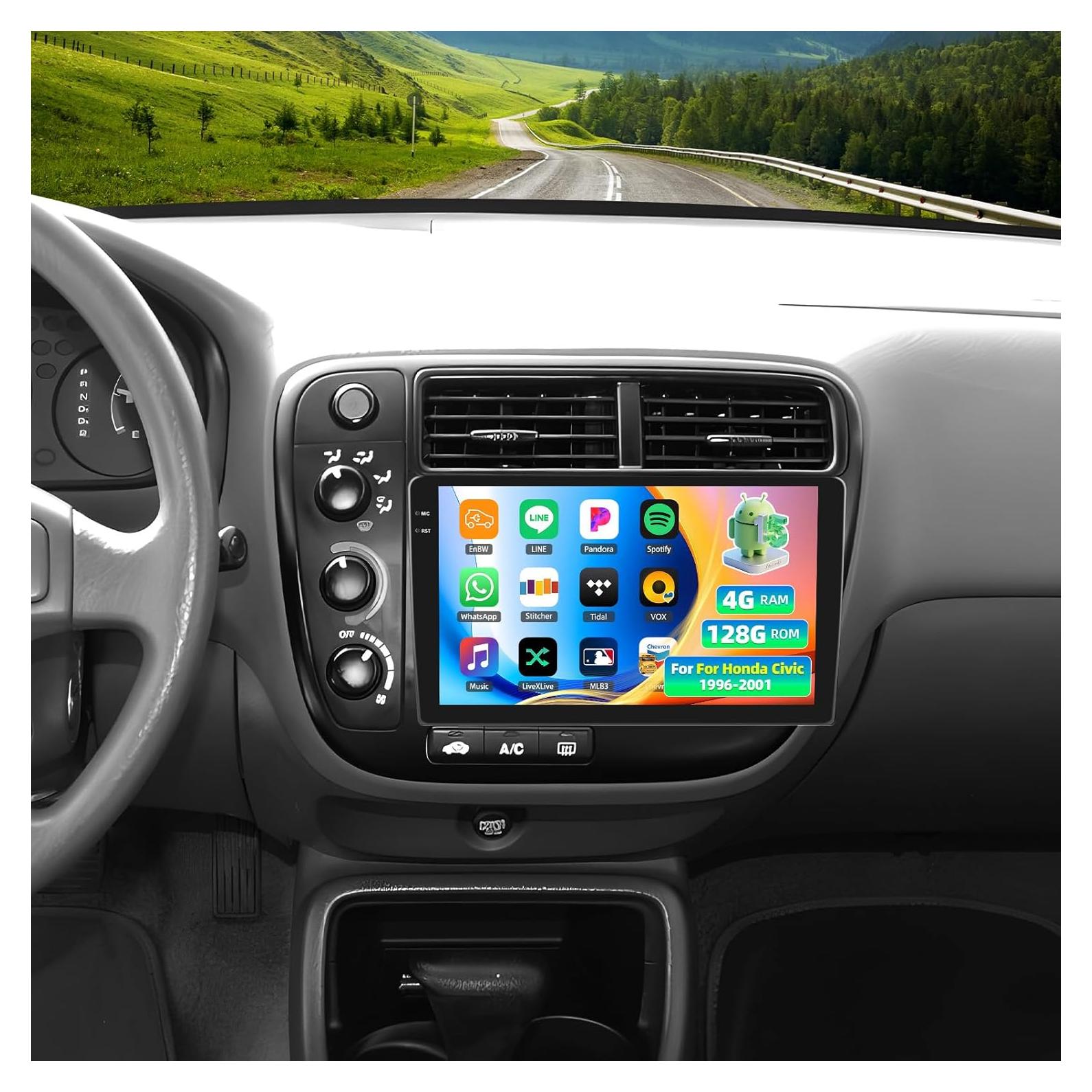 Estéreo de coche GOHHDL Android 15 para Honda Civic 1996-2001 9"