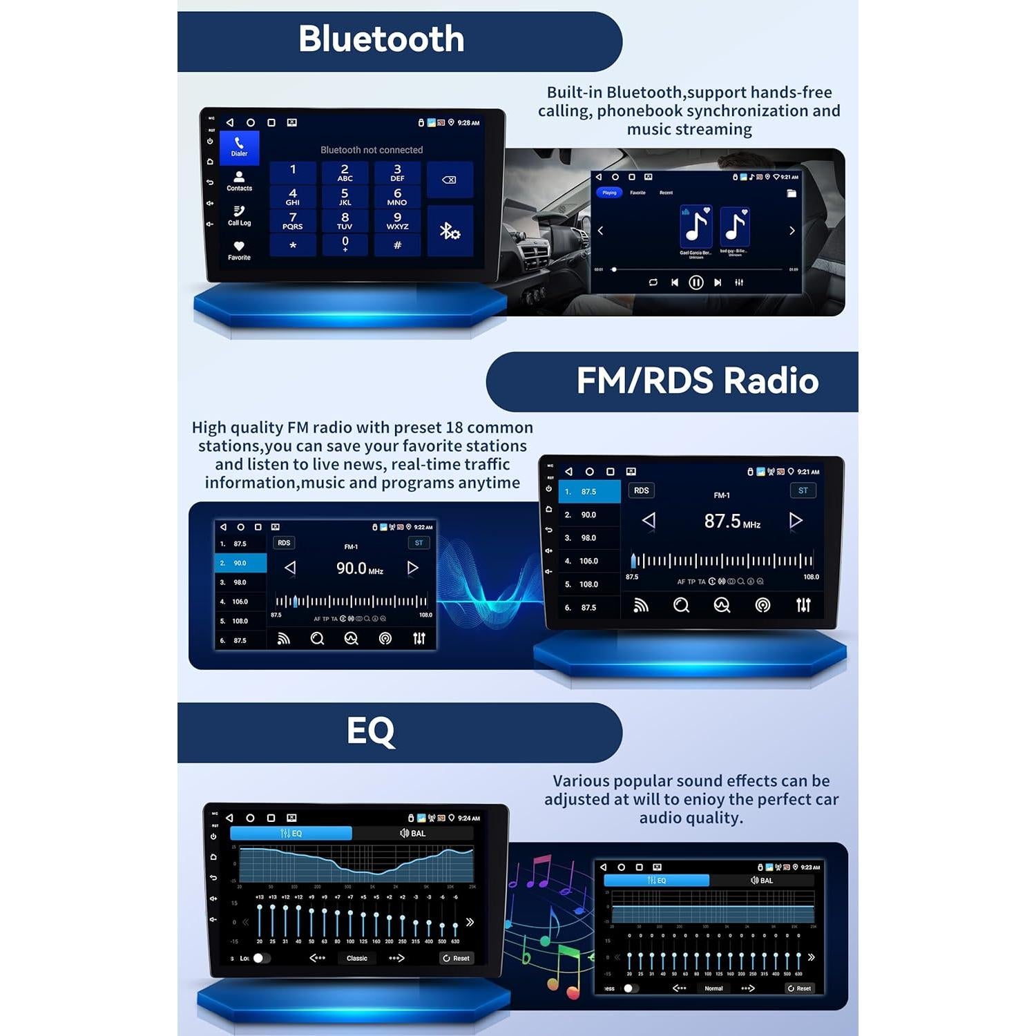 Estéreo de coche GOHHDL Android 15 para Honda Civic 1996-2001 9"