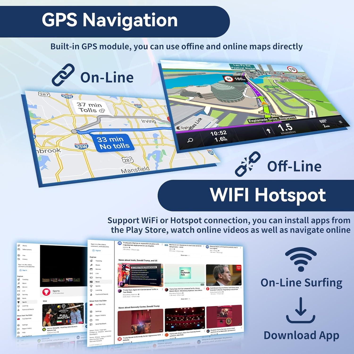 Estéreo de coche GOHHDL Android 15 para Honda Civic 1996-2001 9"