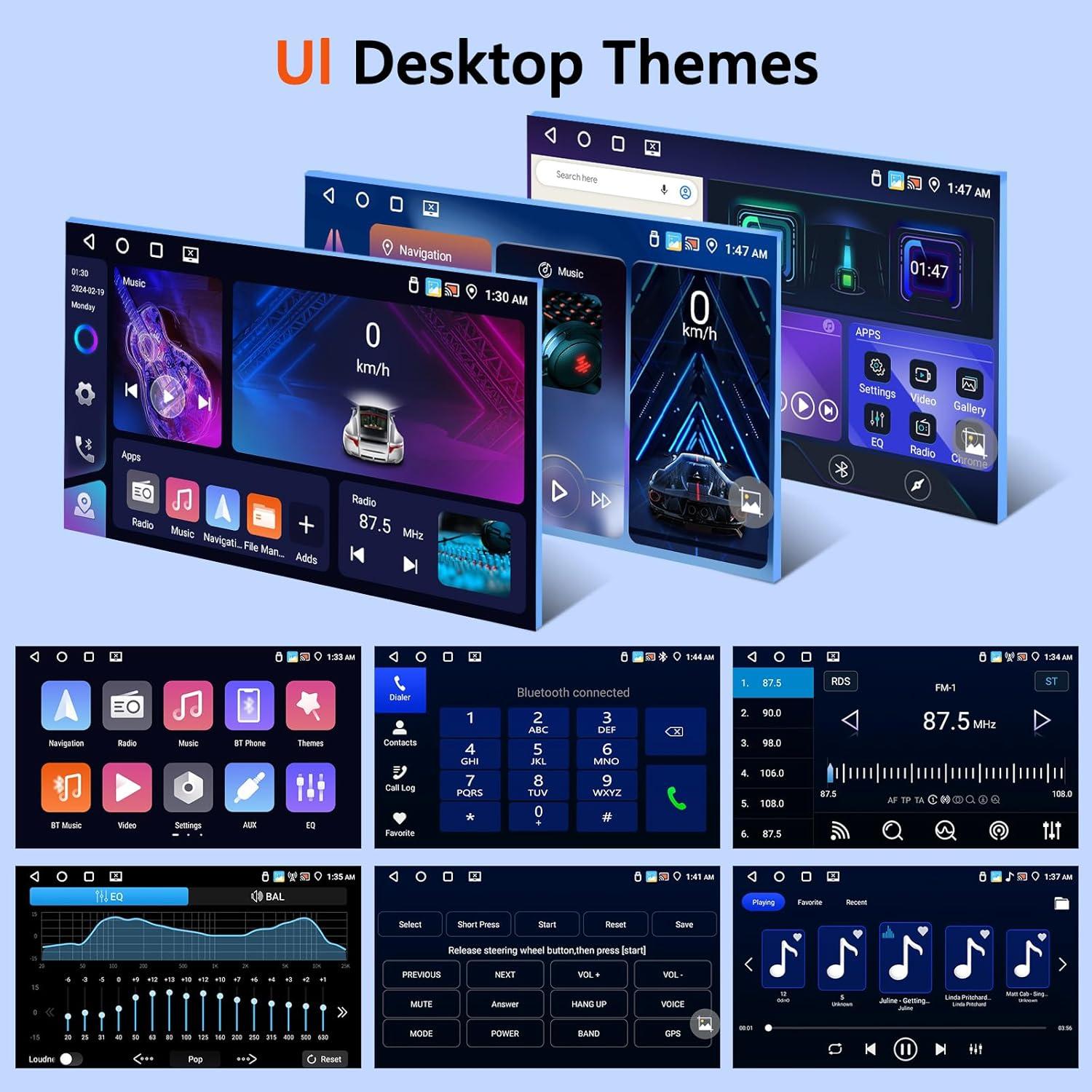 Estéreo de Coche Motorsi para Honda Civic 1996-2001 9" CarPlay