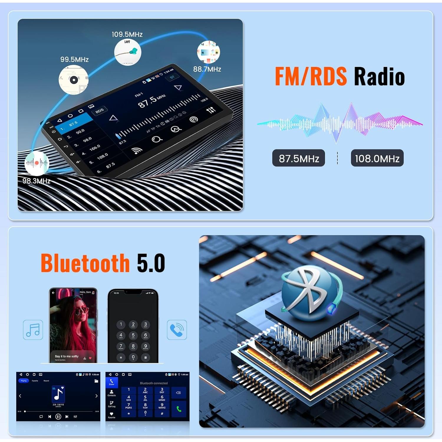 Radio Android 9" Realdio para Honda Civic 2001-2005 4+64GB