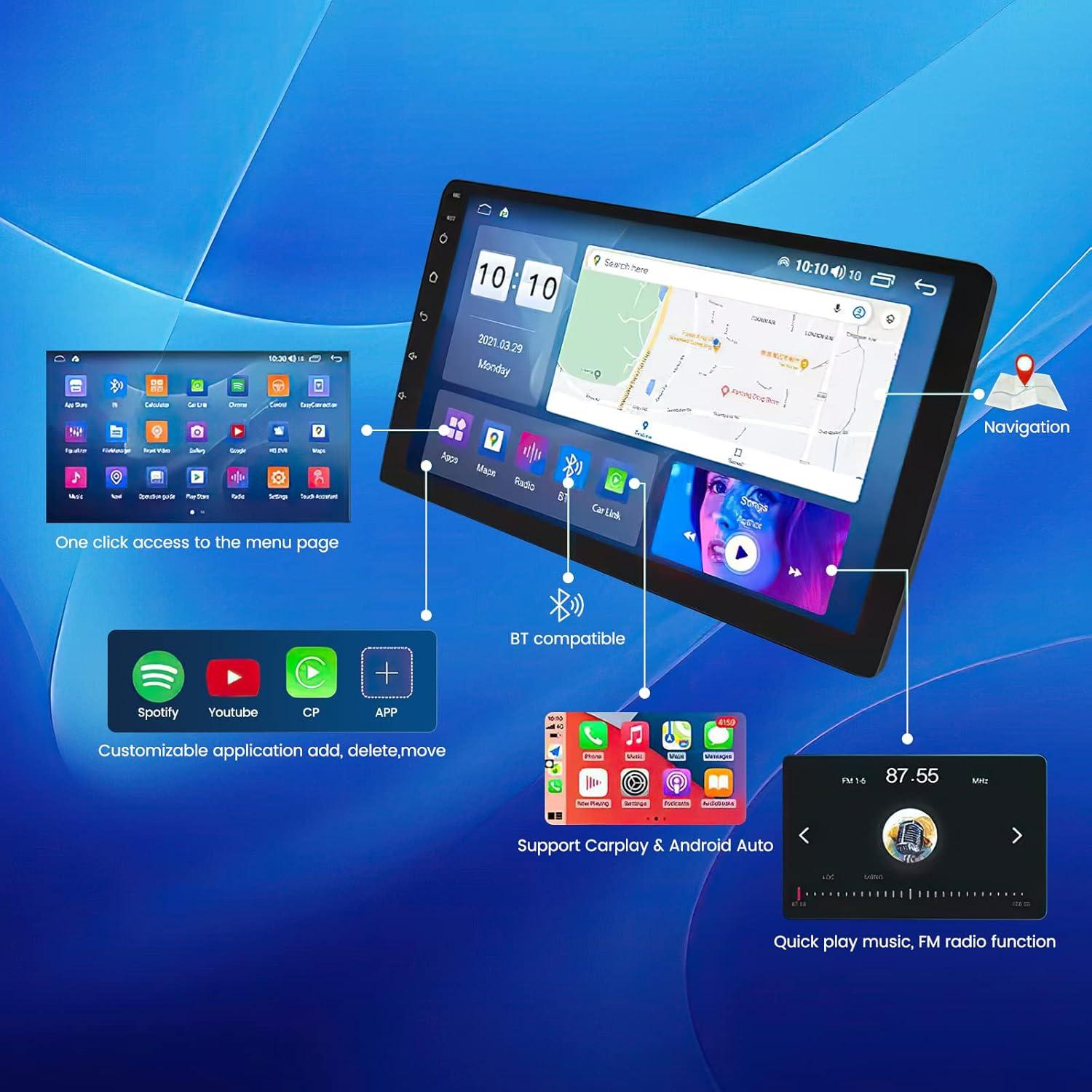 Estéreo de Coche Android RONGJI 9" GPS Car-Play ES300/ES330