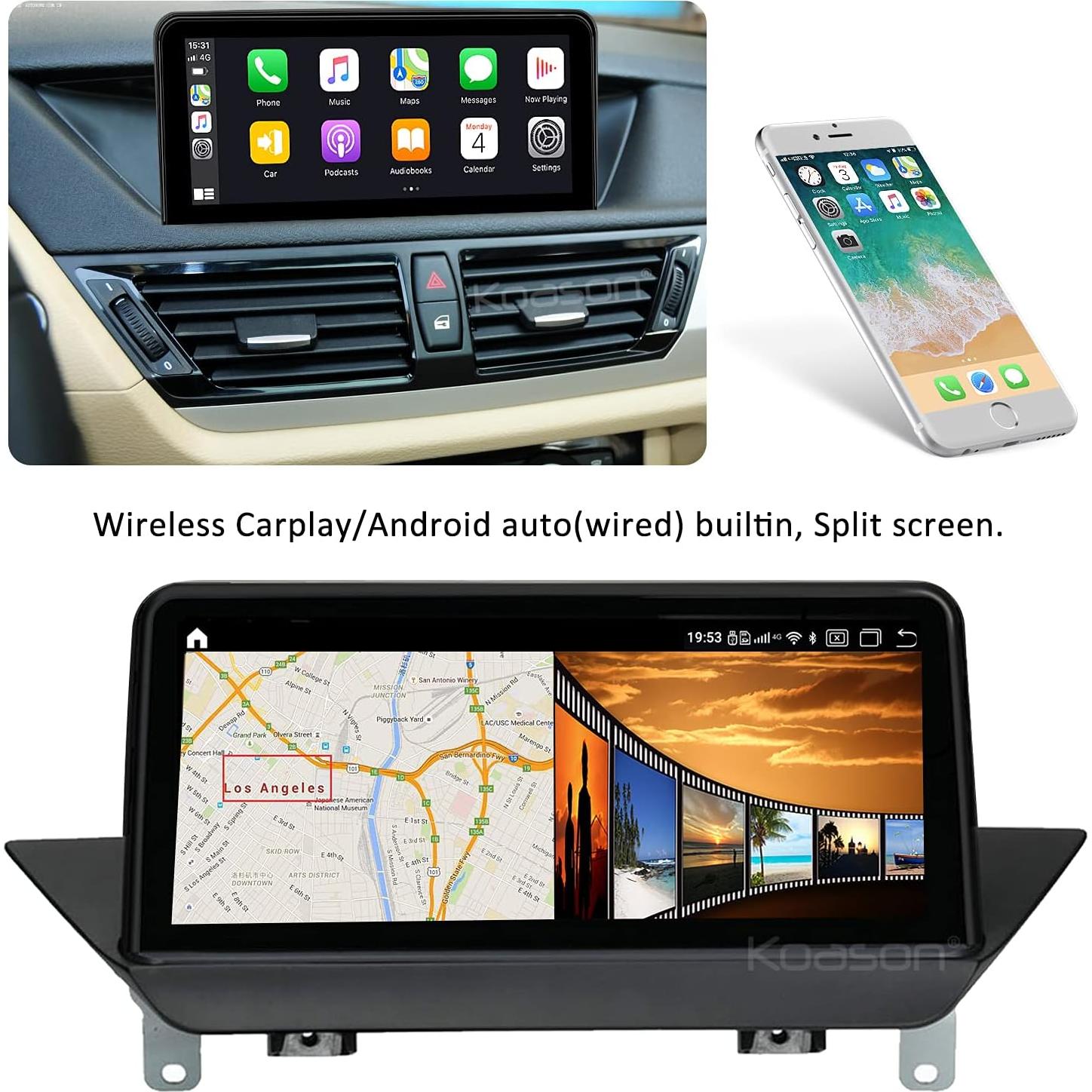 Estéreo de Coche Koason 10.25" para BMW X1 E84 (2009-2015) GPS