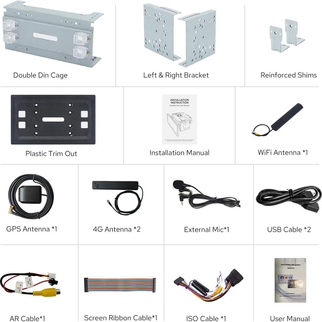 Radio Doble Din Joying JY-UTD10N4-B 10.1" Android 13 GPS 4GB+64GB