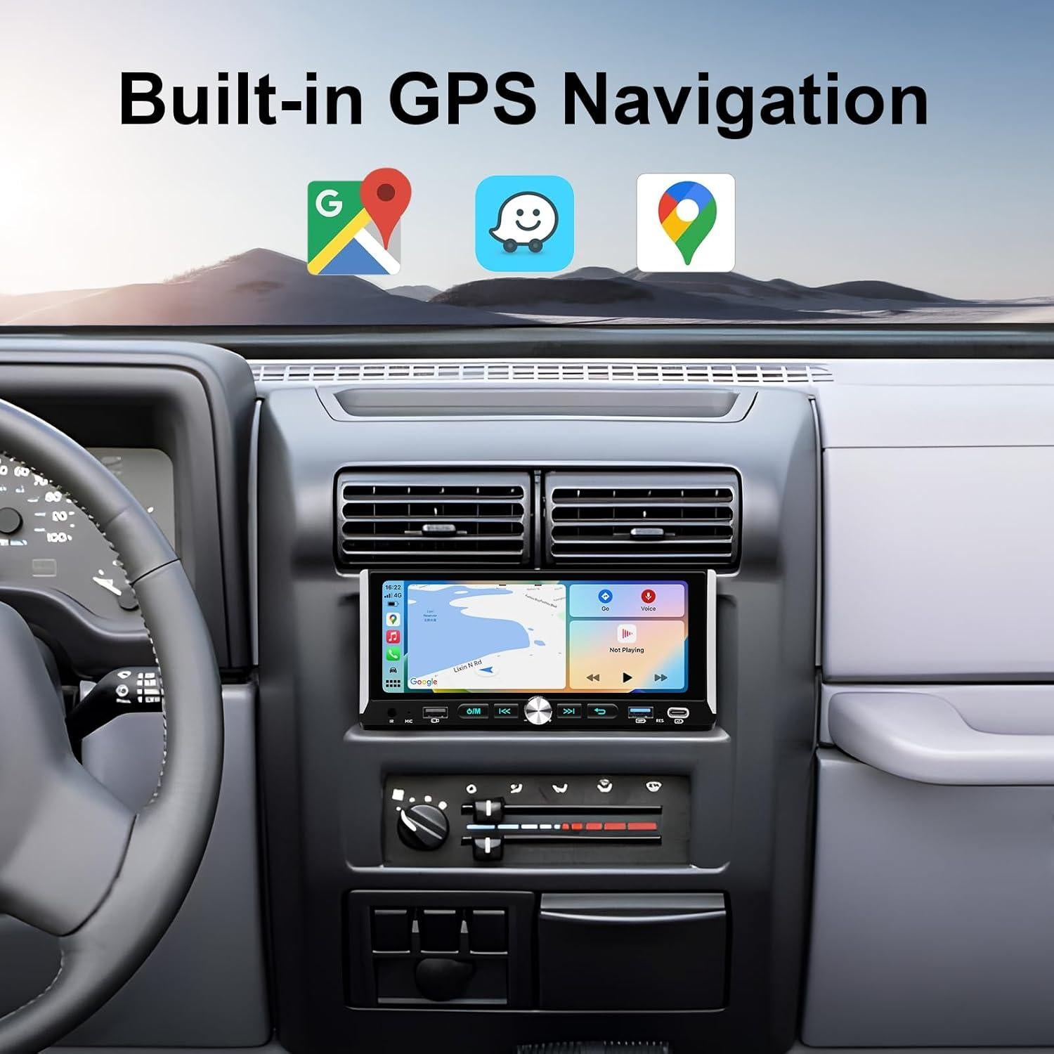 Estéreo de Coche AINAVI 6.9" Android 2GB+64GB CarPlay Bluetooth