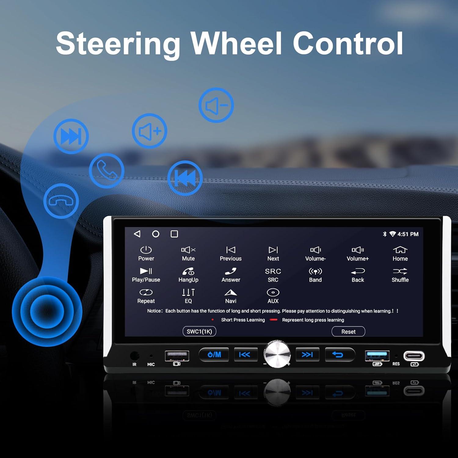 Estéreo de Coche AINAVI 6.9" Android 2GB+64GB CarPlay Bluetooth