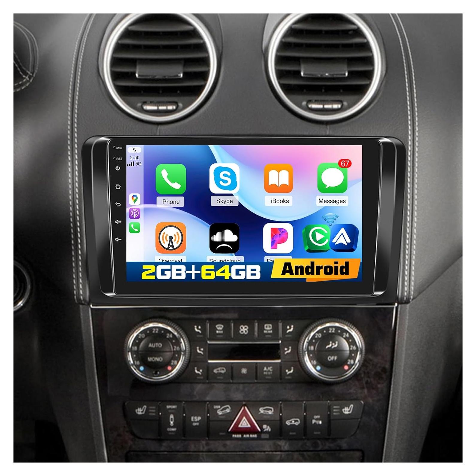 Radio de Coche Android 9" para Mercedes ML350 GL450 2005-2011