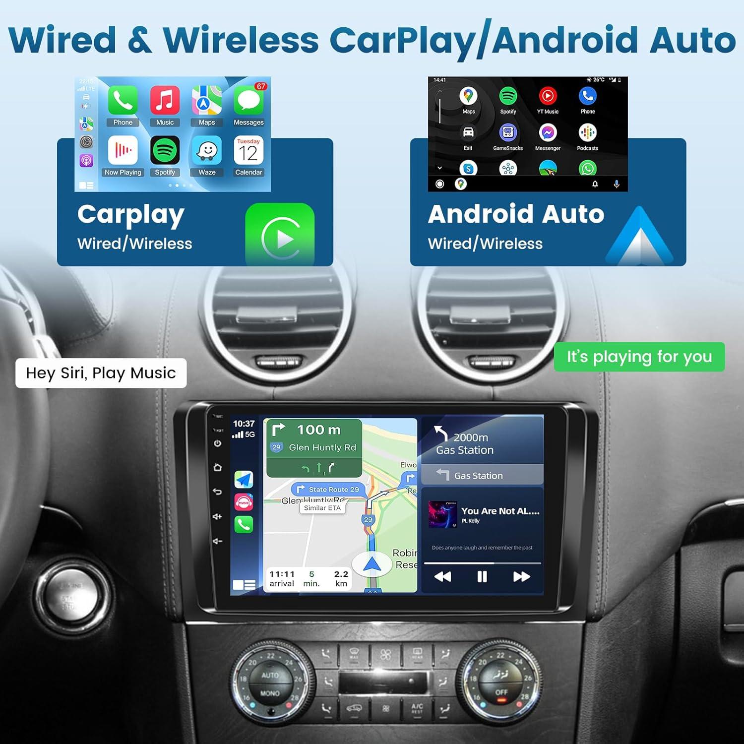 Radio de Coche Android 9" para Mercedes ML350 GL450 2005-2011