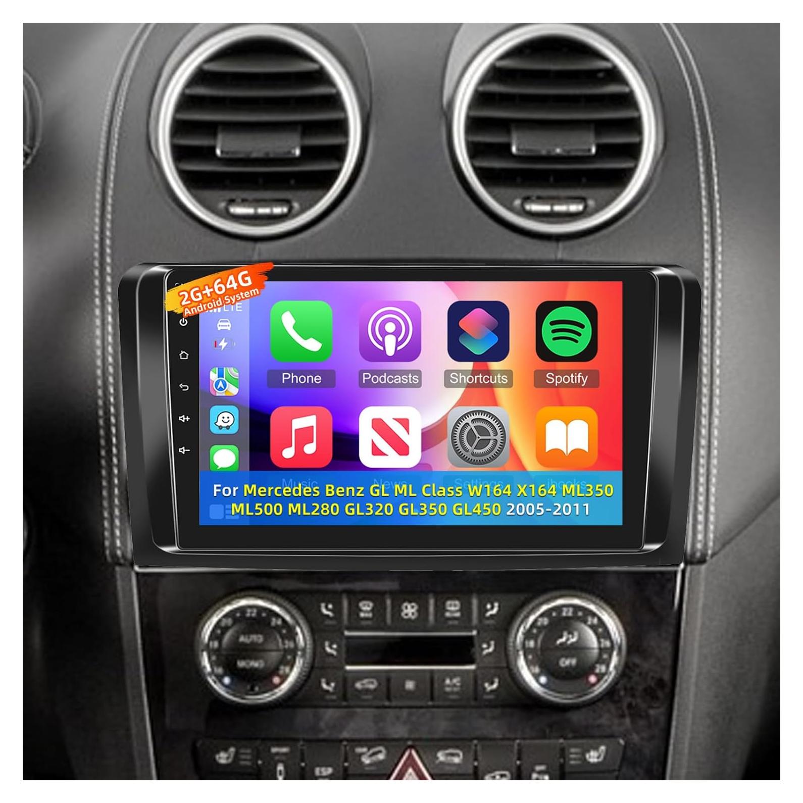 Radio de Coche Android 9" Mercedes Benz GL ML 2005-2011