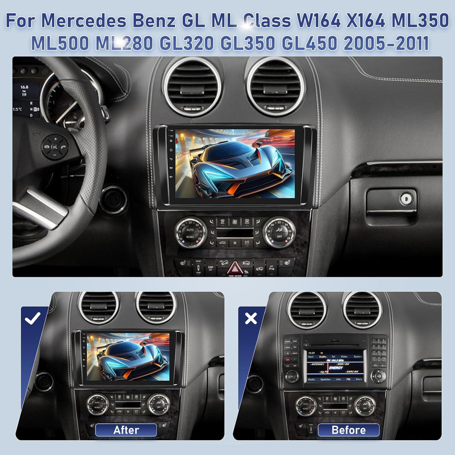 Radio de Coche Android 9" Mercedes Benz GL ML 2005-2011