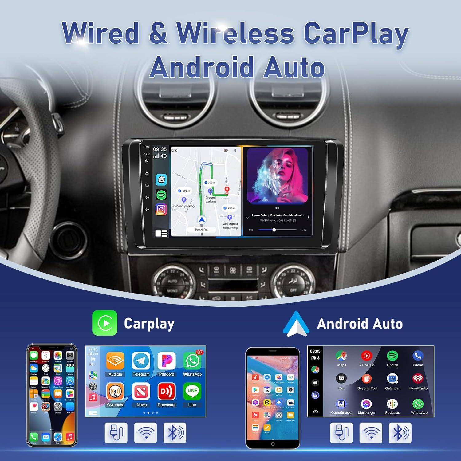 Radio de Coche Android 9" Mercedes Benz GL ML 2005-2011
