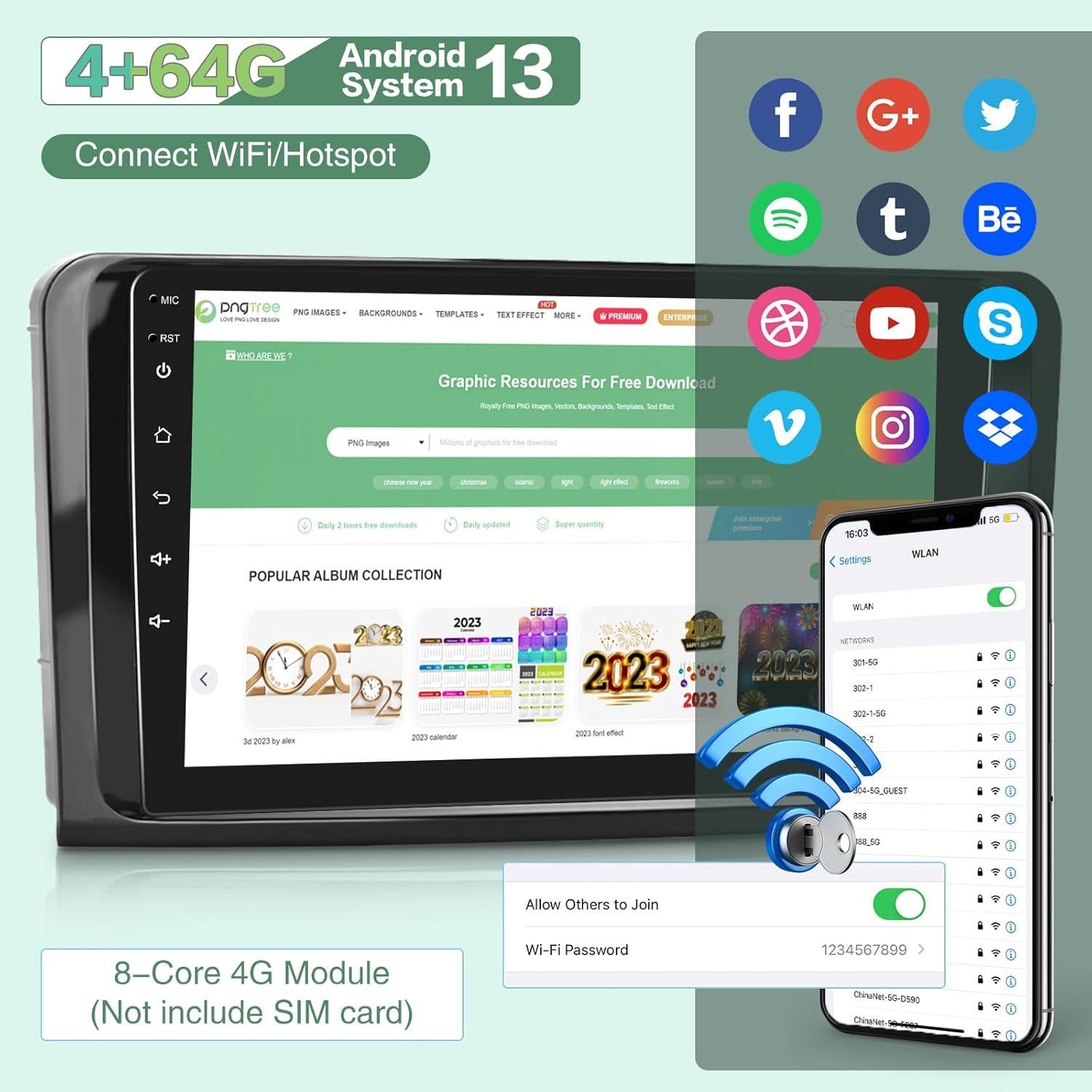 Radio de Coche Android 4G EKAT para Mercedes Benz GL ML 2005-2011