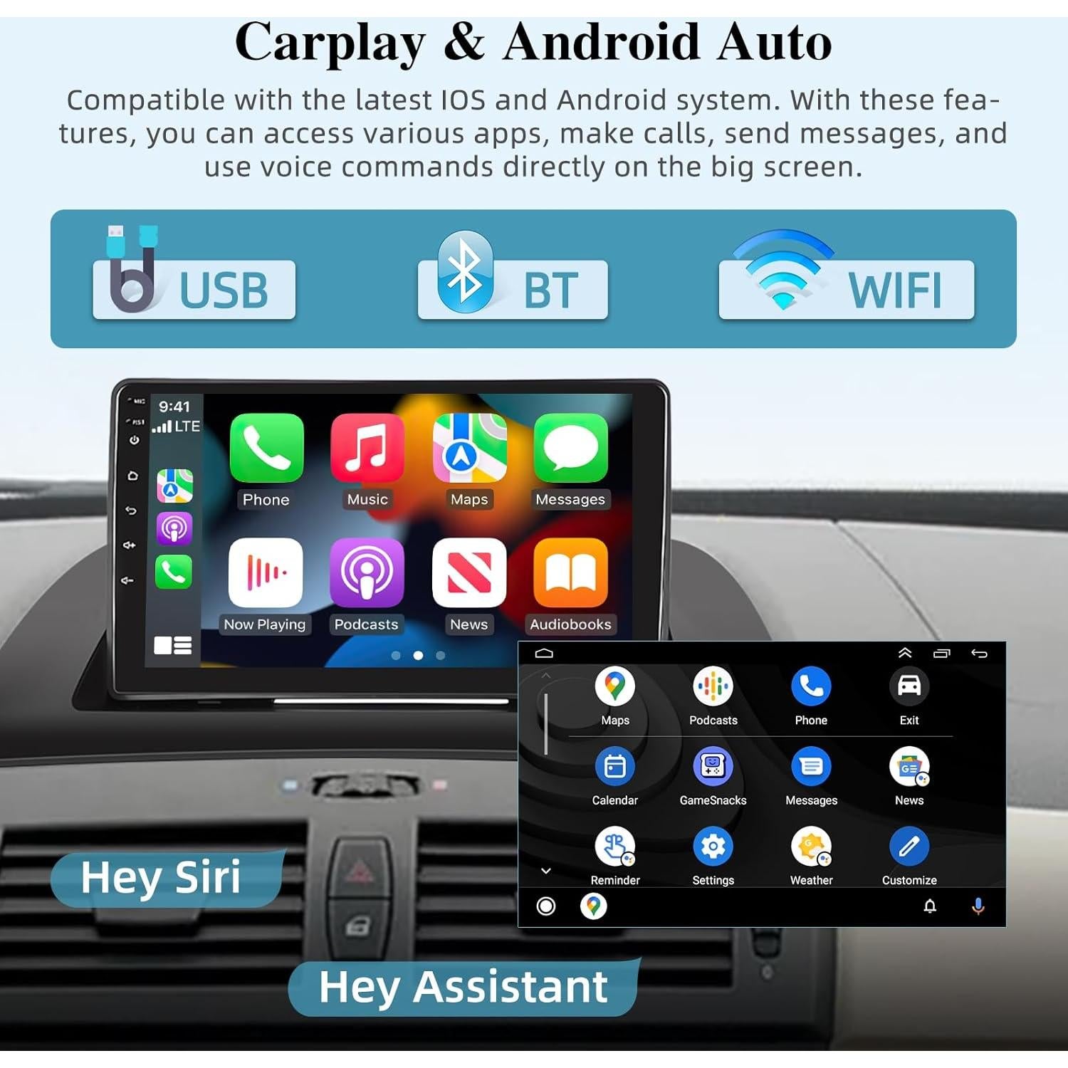 Estéreo Android NHOPEEW 9" para BMW X3 E83 2004-2012
