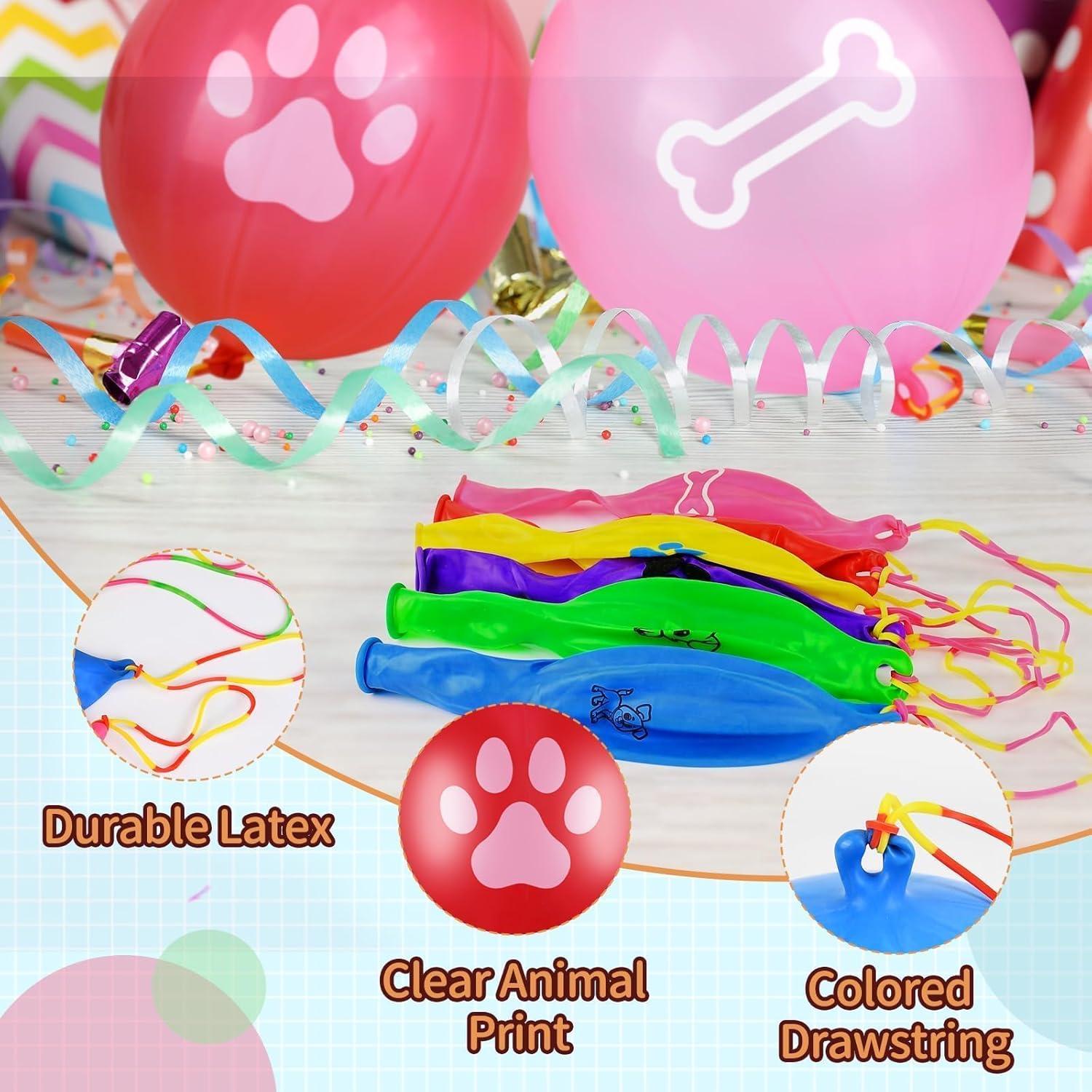 36 Globos de Golpe Temáticos de Perro HSLCGF para Fiestas