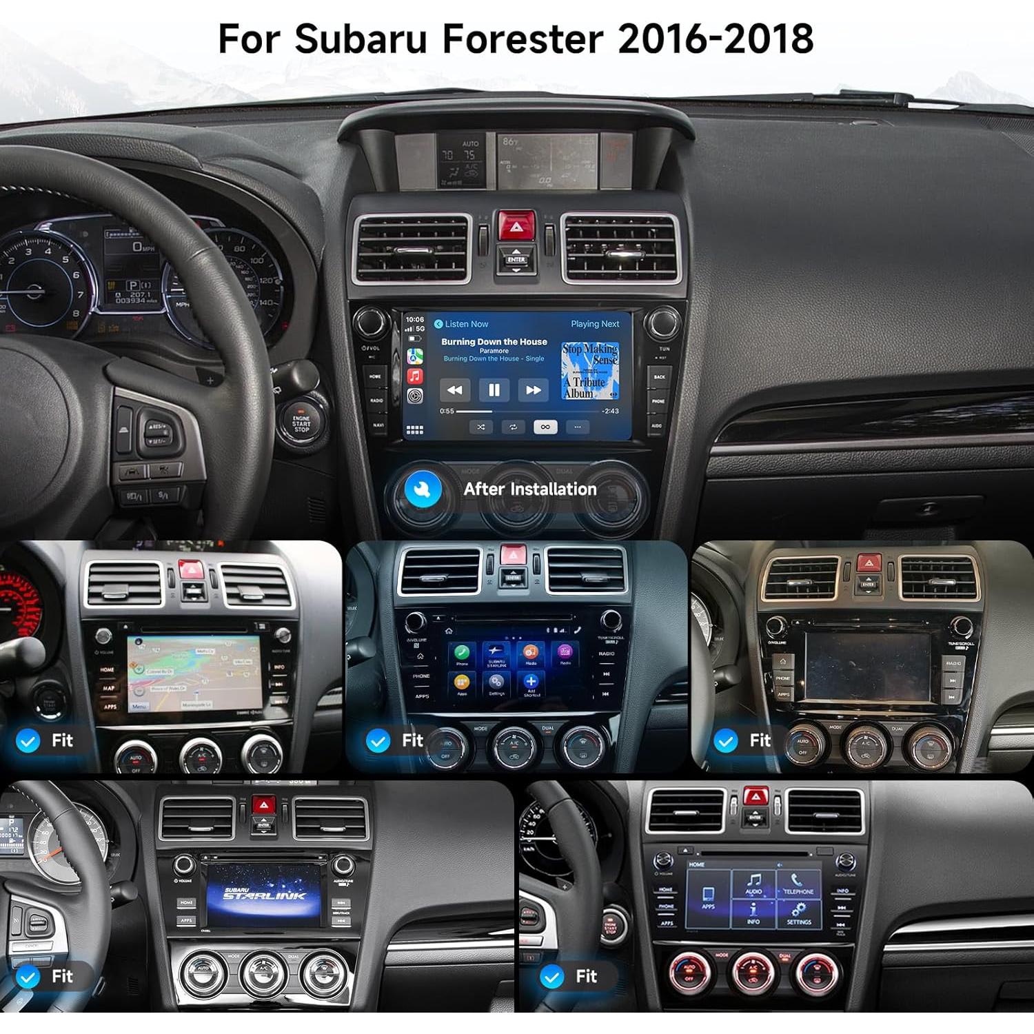 Unidad Estéreo Dasaita 8GB+256GB para Subaru Forester 2015-2018