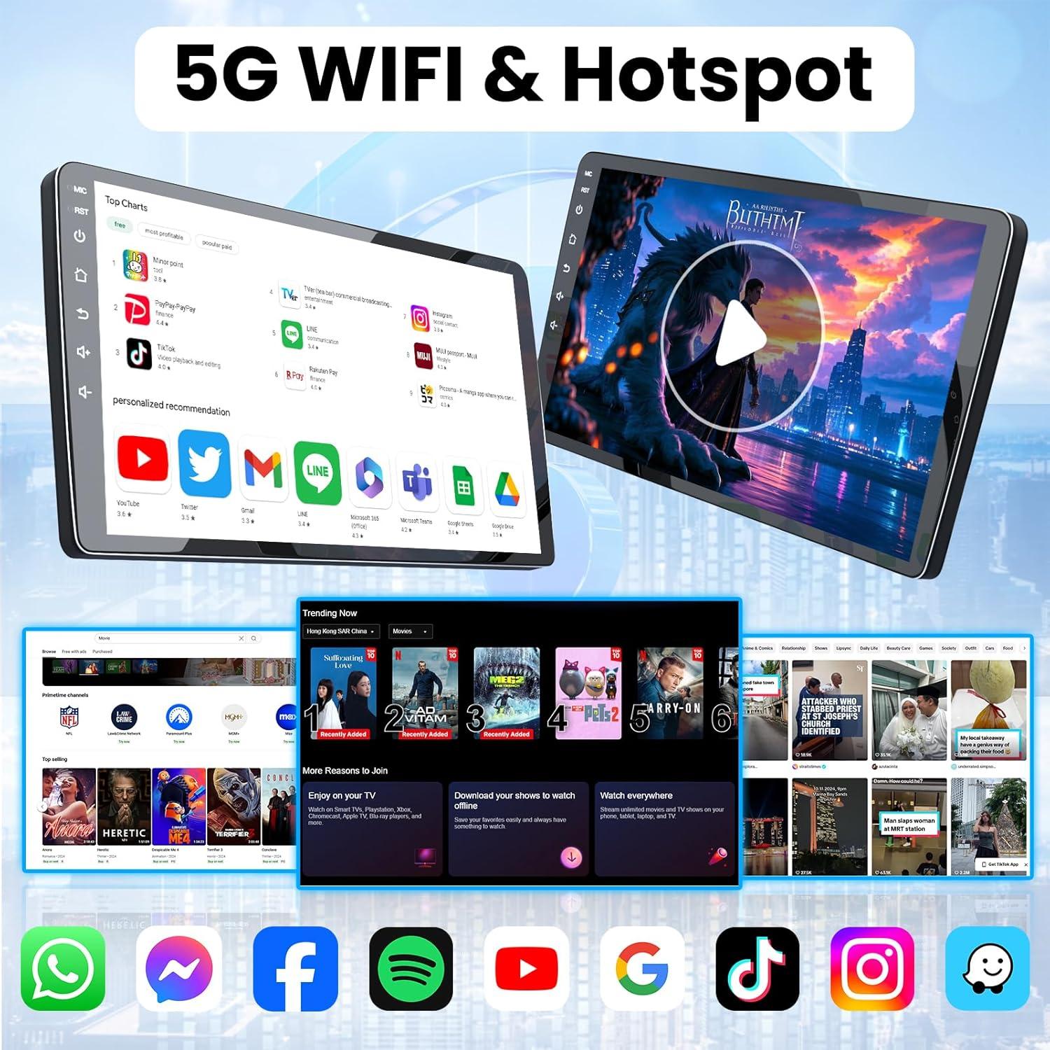 Radio de Coche Fortdows 9" HD IPS para Subaru Forester WRX