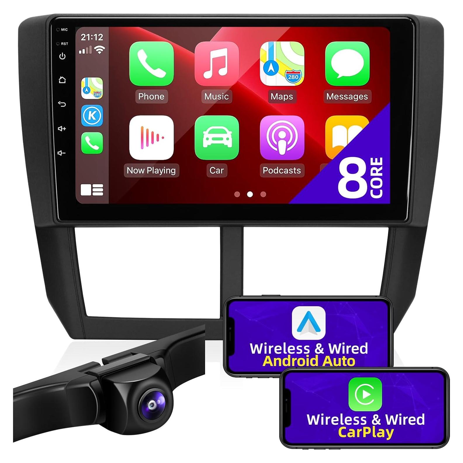 Radio de Coche Android 12 CGOGC 9" Pantalla Táctil GPS Bluetooth