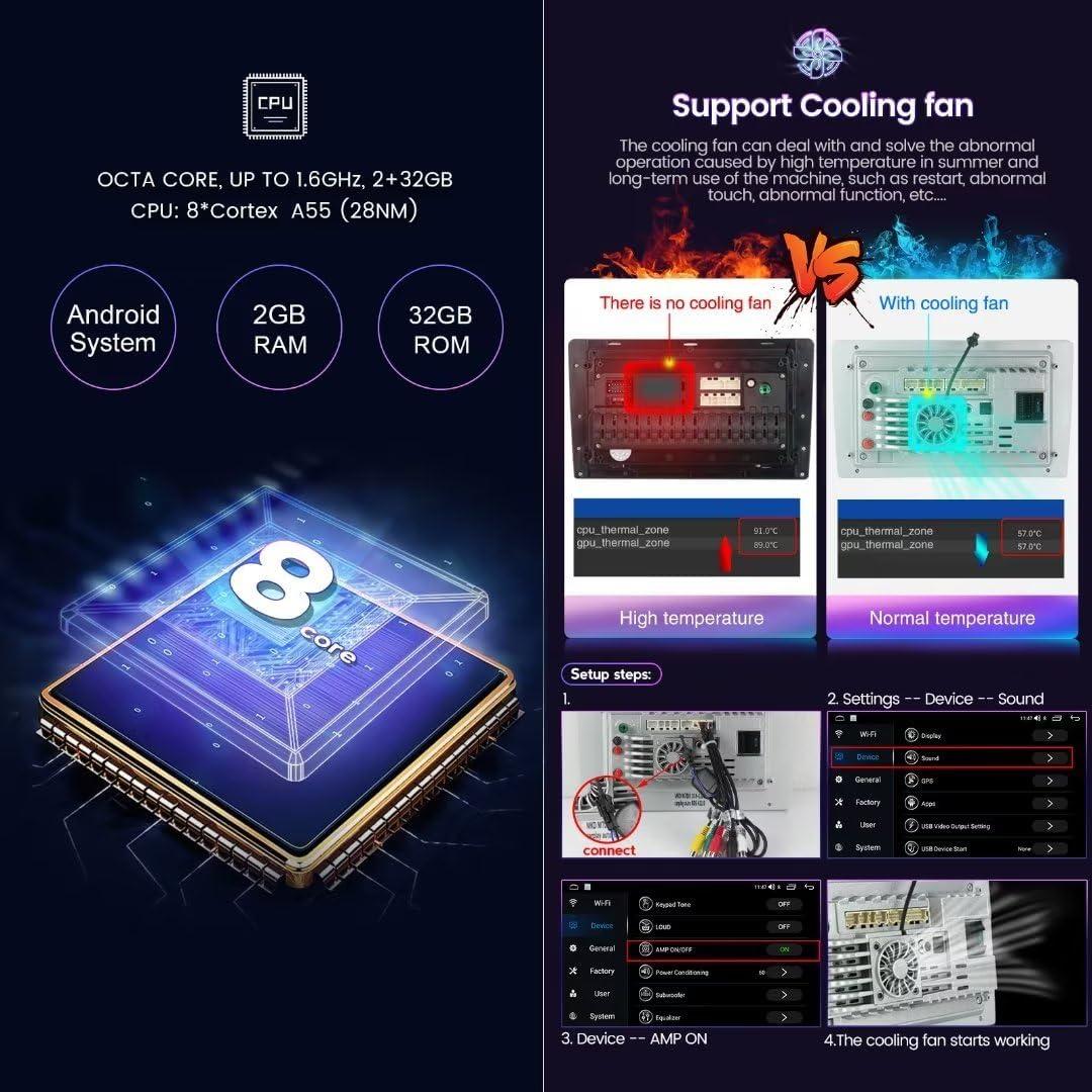 Estéreo Android 9" Mekede para Subaru Outback/Legacy 2015-2022