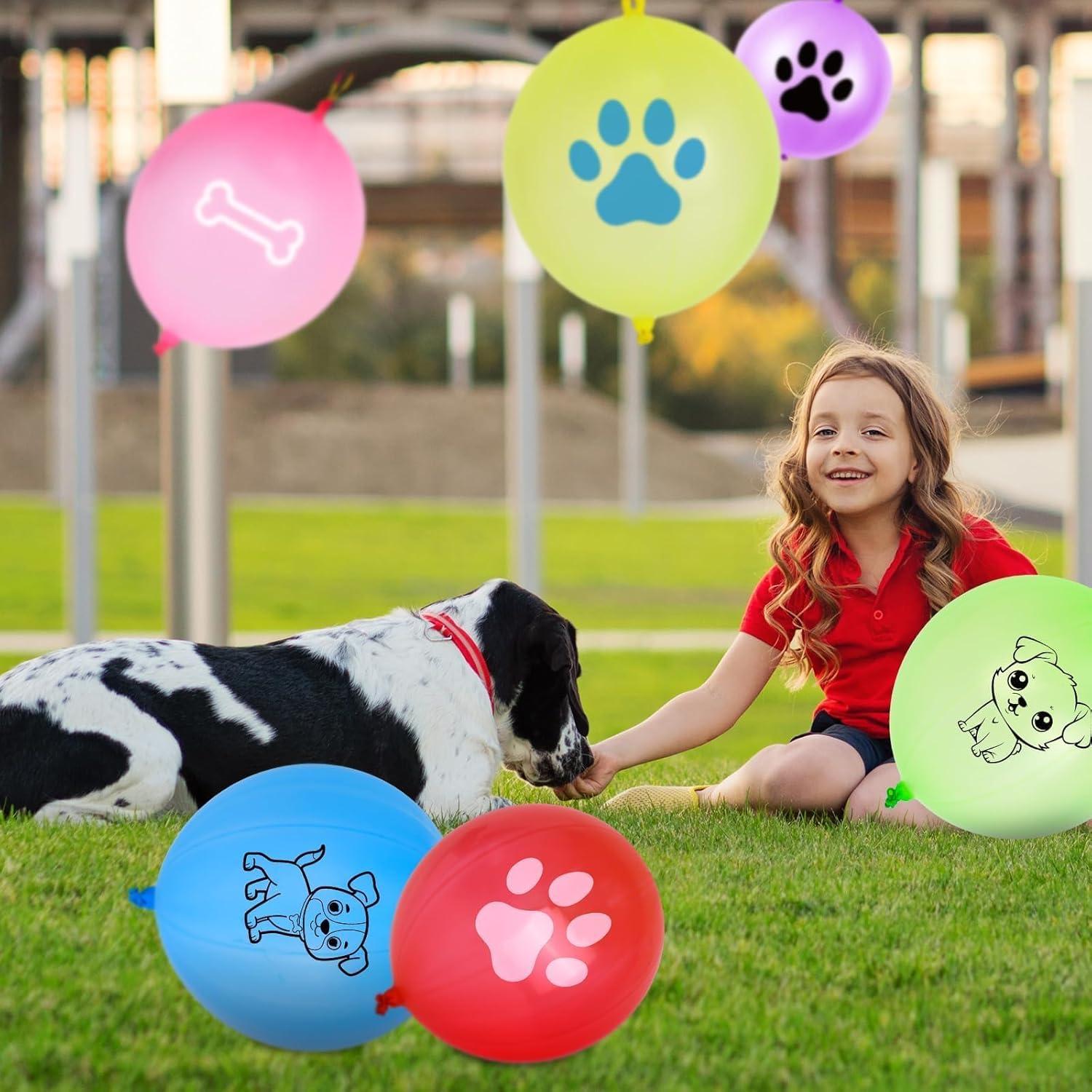 36 Globos de Golpe Temáticos de Perro HSLCGF para Fiestas