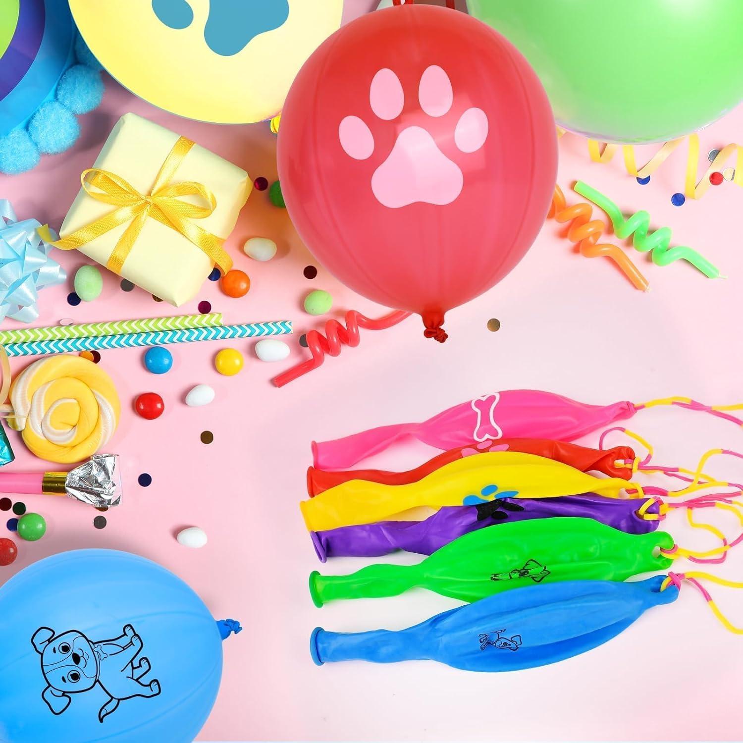 36 Globos de Golpe Temáticos de Perro HSLCGF para Fiestas