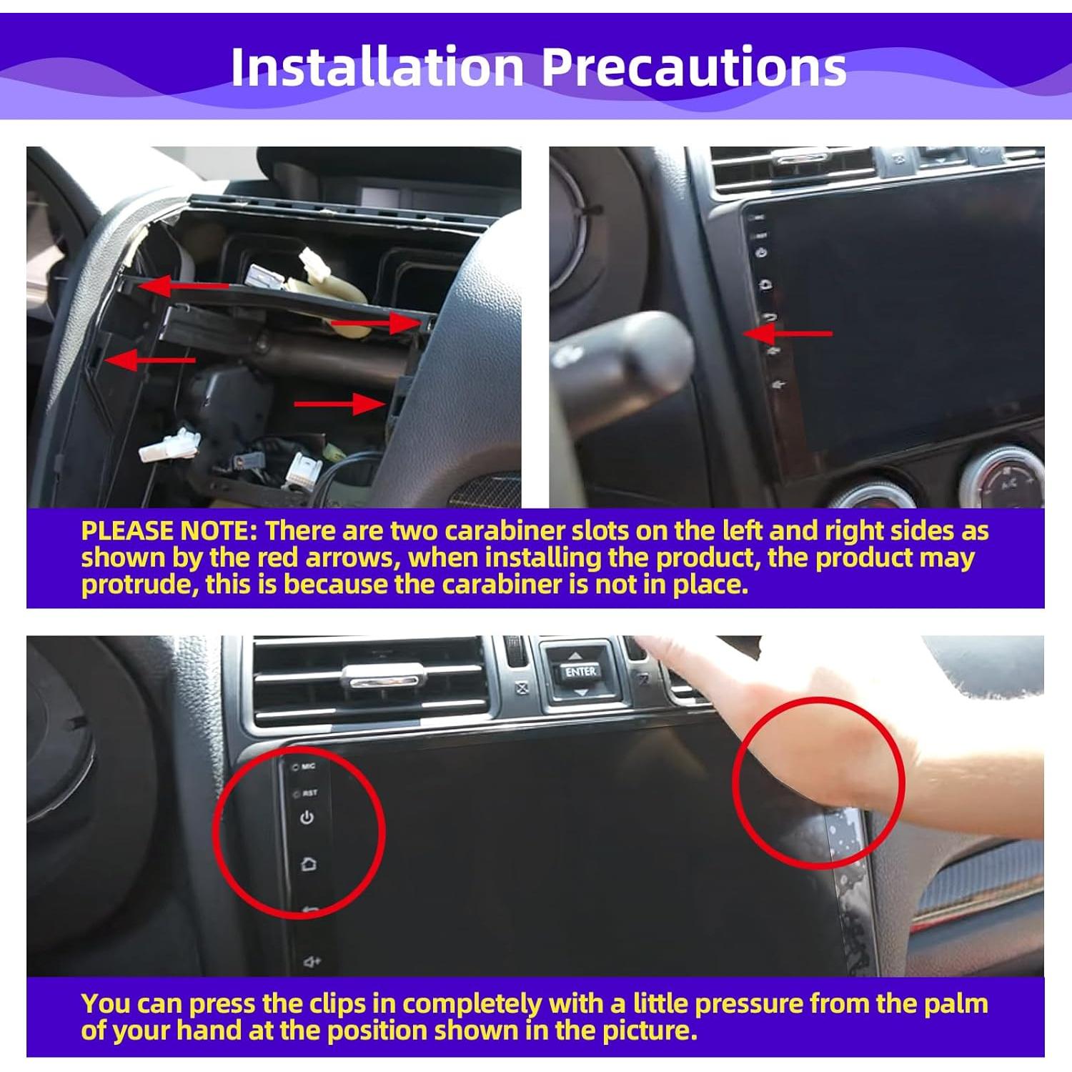 Estéreo de Coche CGOGC 9" Android con Carplay y GPS para Subaru