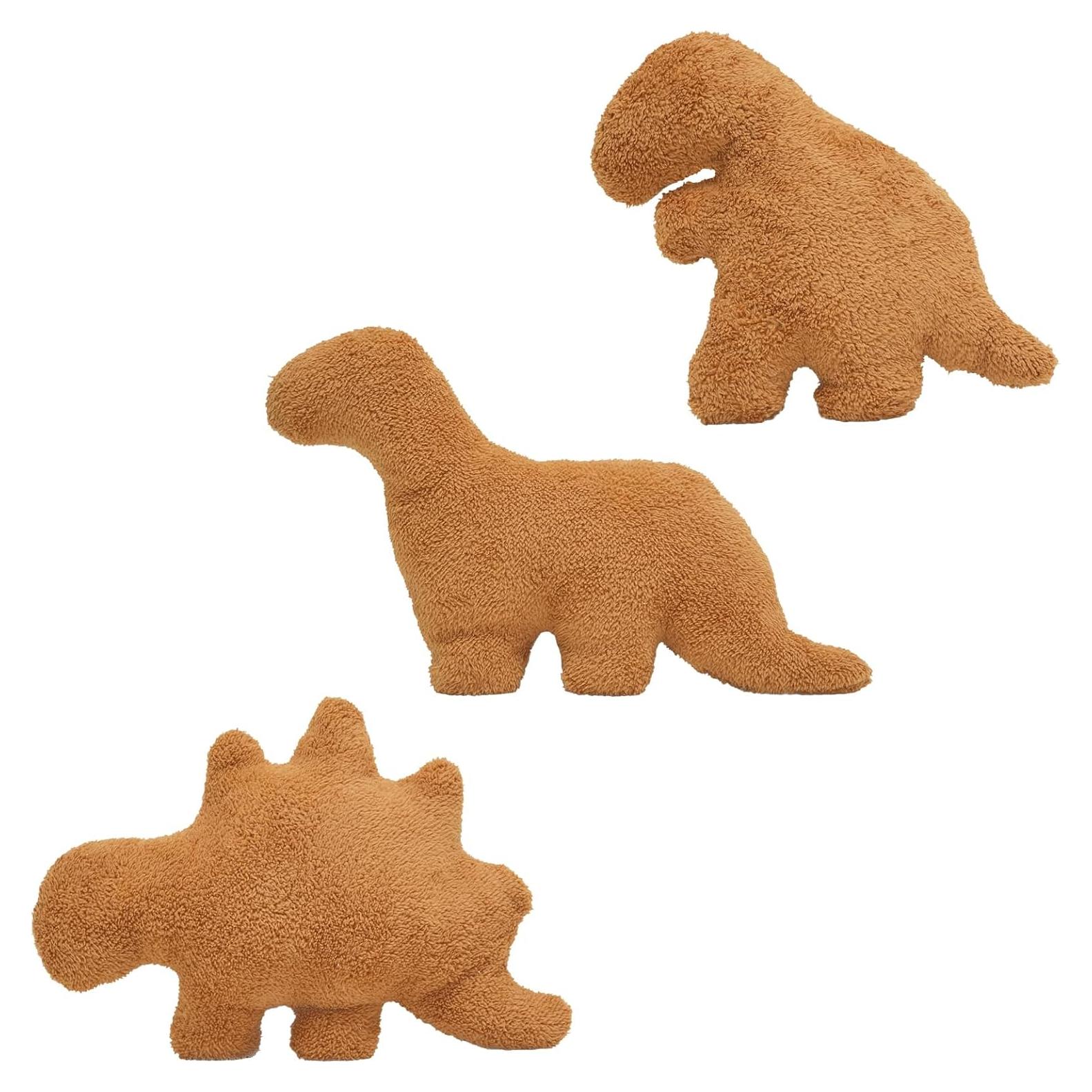 Almohada Dino Nugget TVVPGG 3 Piezas Suave Decorativa
