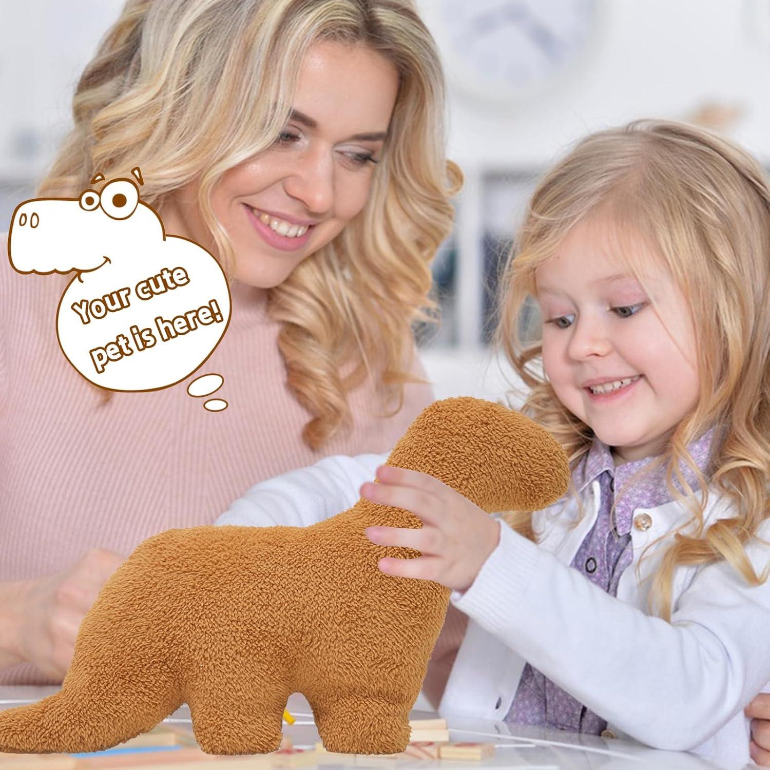 Almohada Dino Nugget TVVPGG 48 cm Suave y Divertida