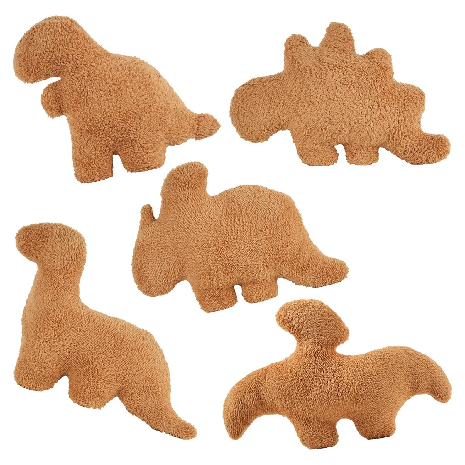 Almohada de Peluche Dino Nugget TVVPGG 5 Pcs Suave
