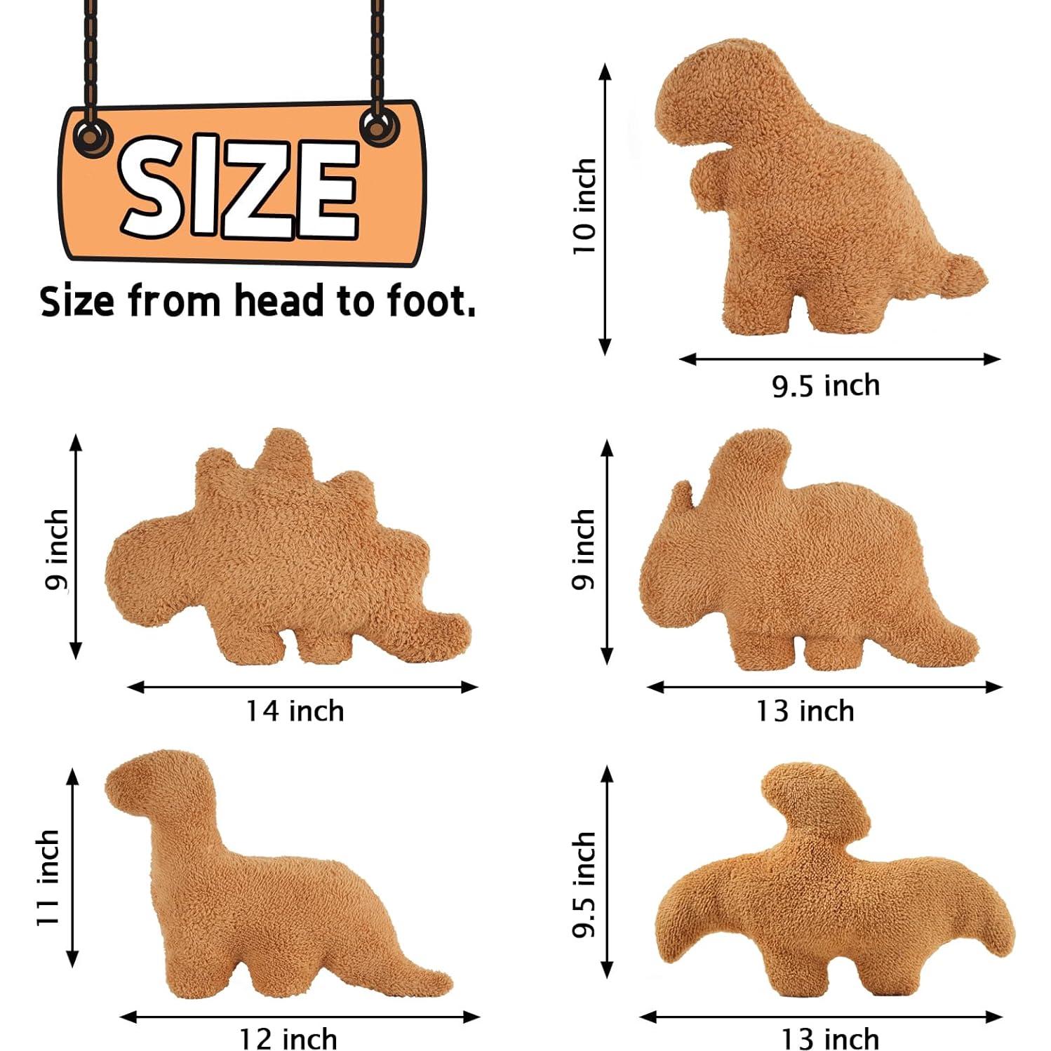 Almohada de Peluche Dino Nugget TVVPGG 5 Pcs Suave