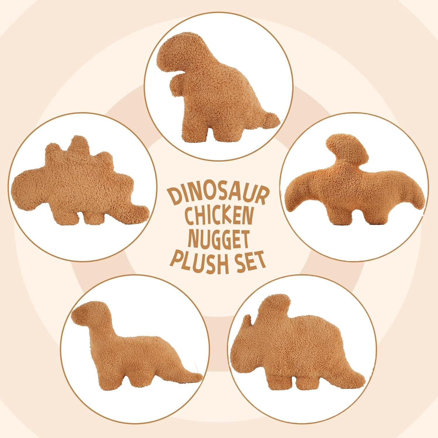 Almohada de Peluche Dino Nugget TVVPGG 5 Pcs Suave