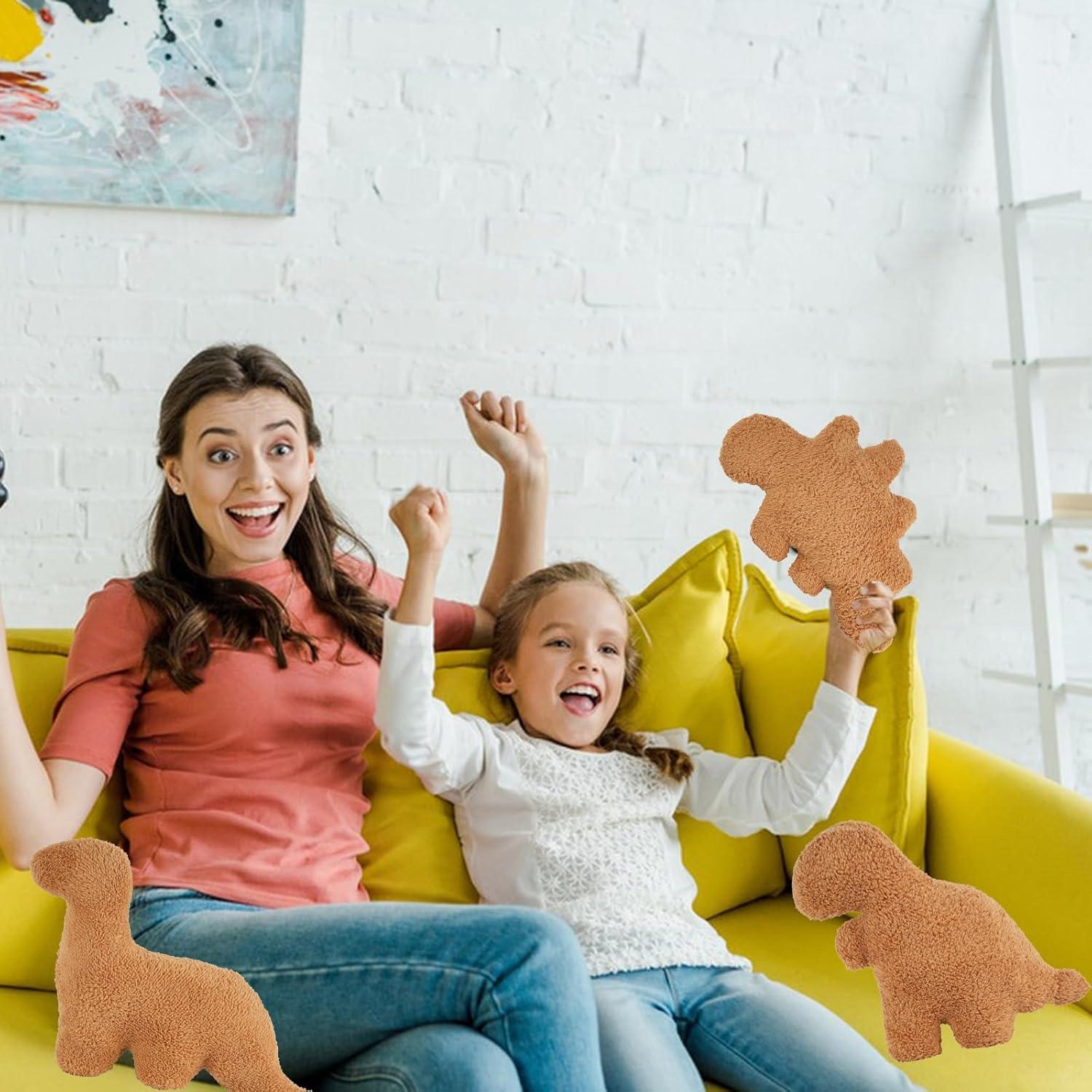 Almohada de Peluche Dino Nugget TVVPGG 5 Pcs Suave